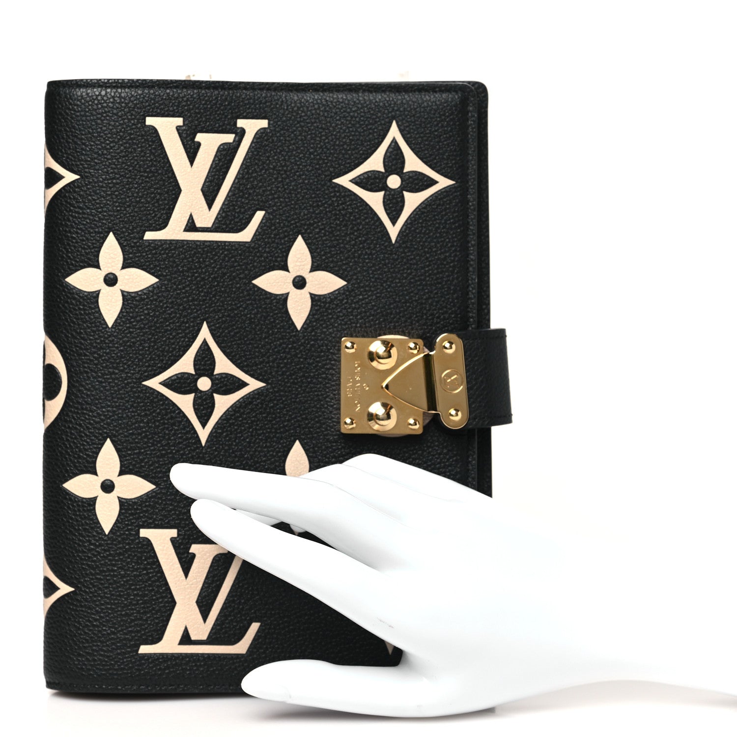 Empreinte Monogram Giant Paul Notebook Cover MM  Black Beige