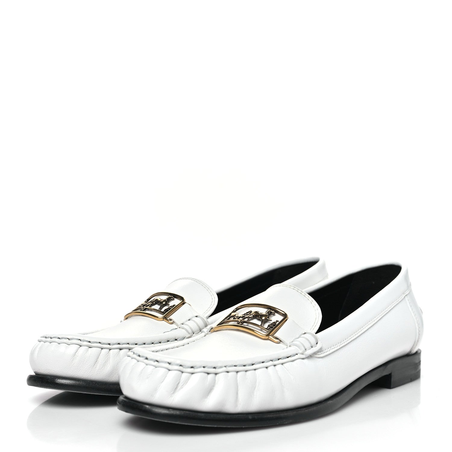 Glazed Nappa Womens Kessy Loafer 39 White