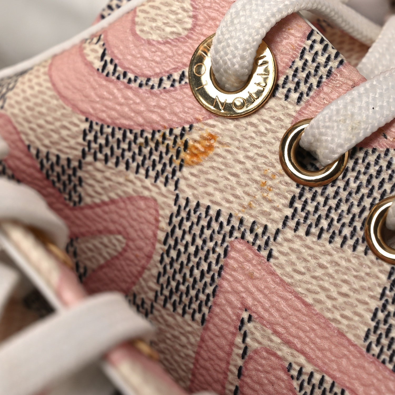 Damier Azur Tahitienne Bora Bora Sneakers 40 Rose Ballerine