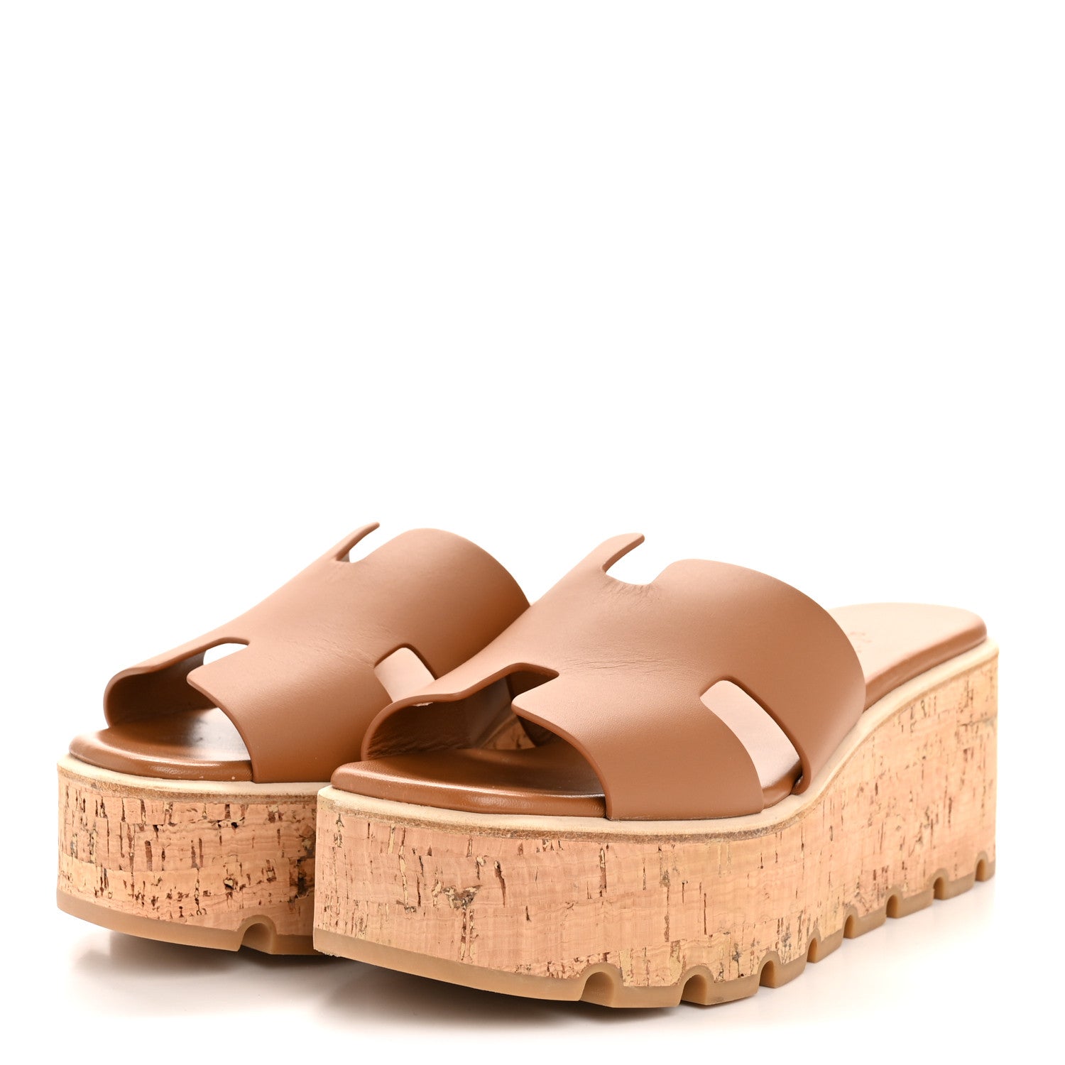 Calfskin Cork Eze 30 Sandals 38 Naturel