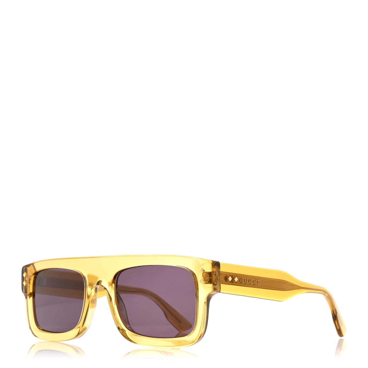 Acetate Square Frame Sunglasses GG1085S Yelllow