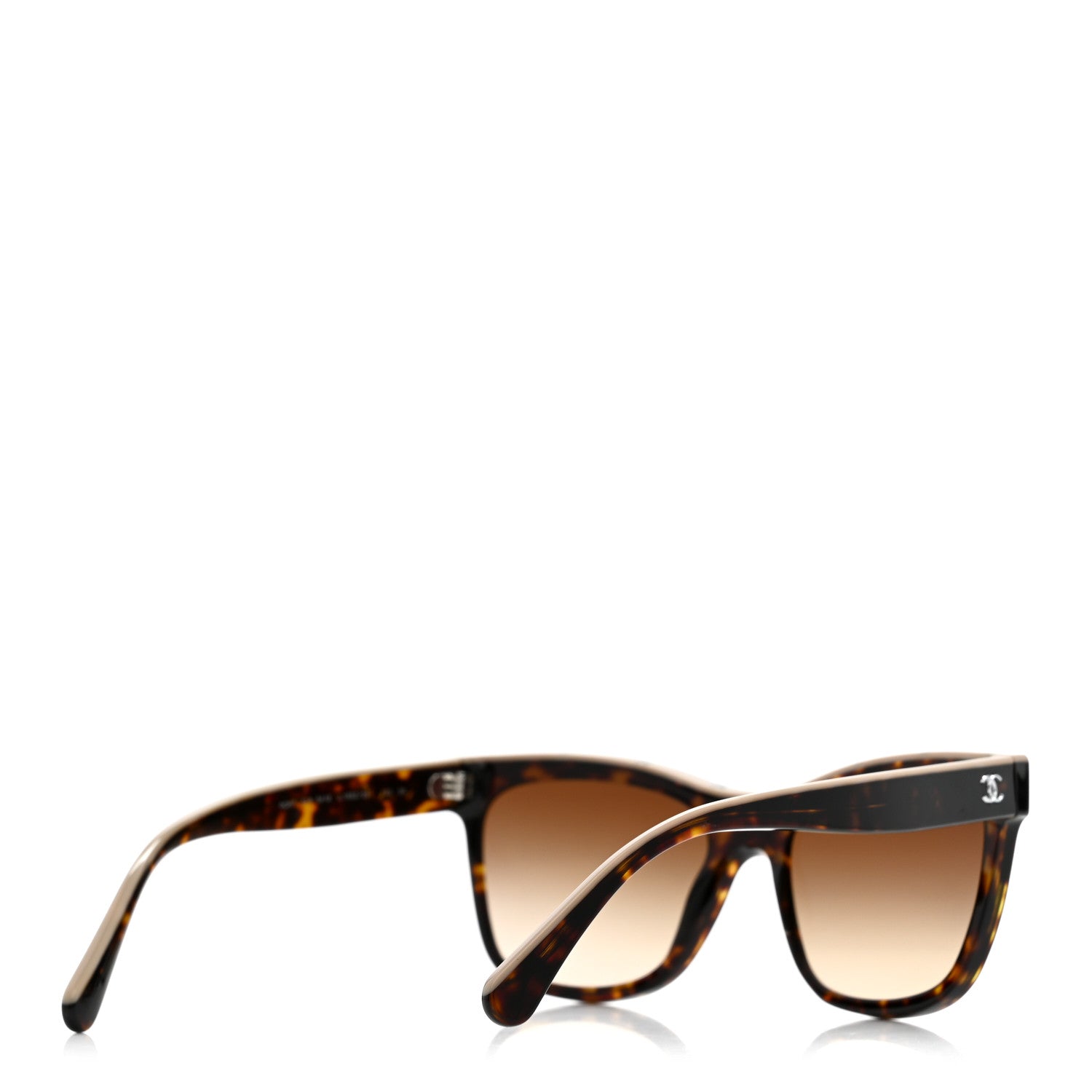 Acetate Logo Shield Sunglasses 5418 Tortoise