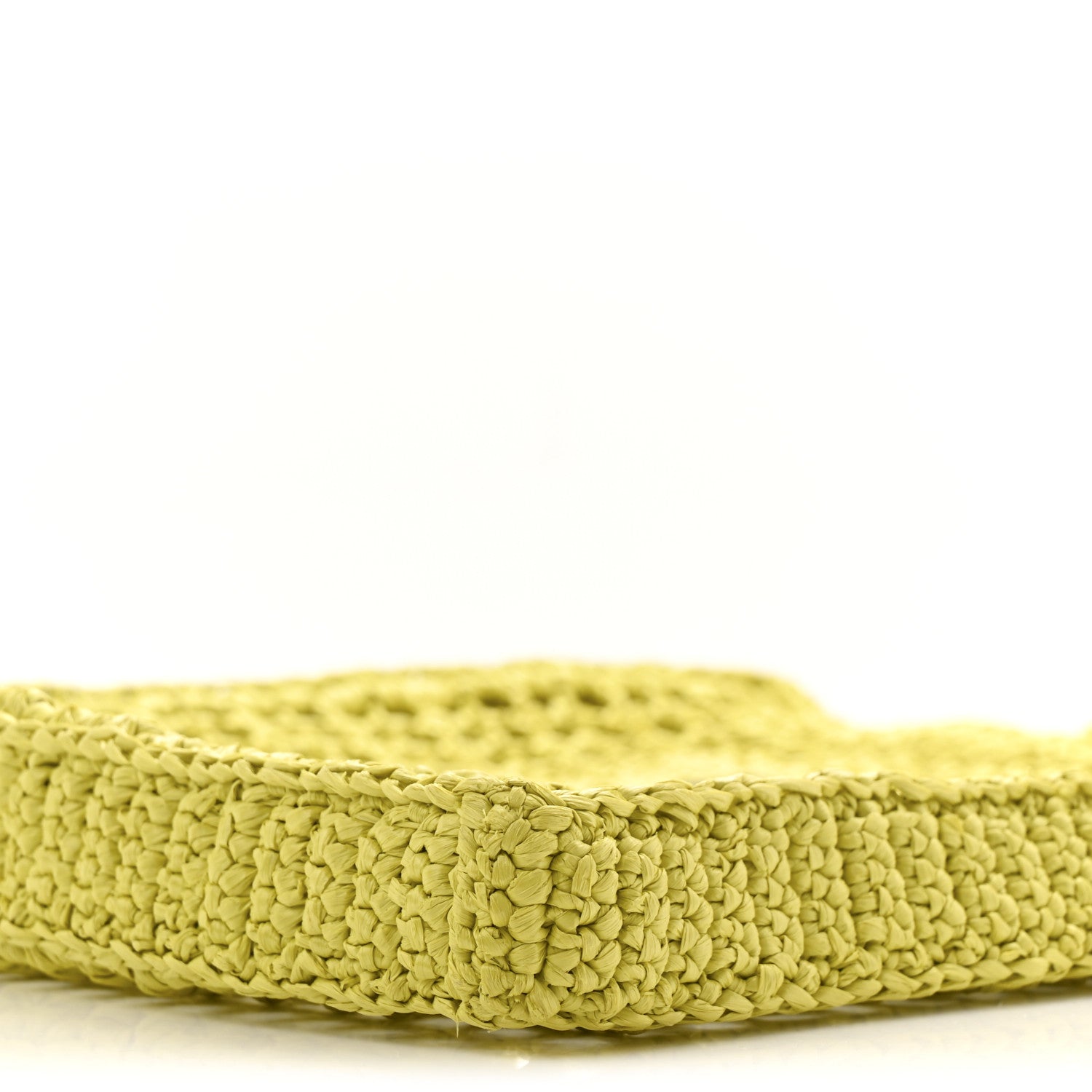 Yarn Raffia Effect Crochet Logo Embroidered Tote Bag Cedro