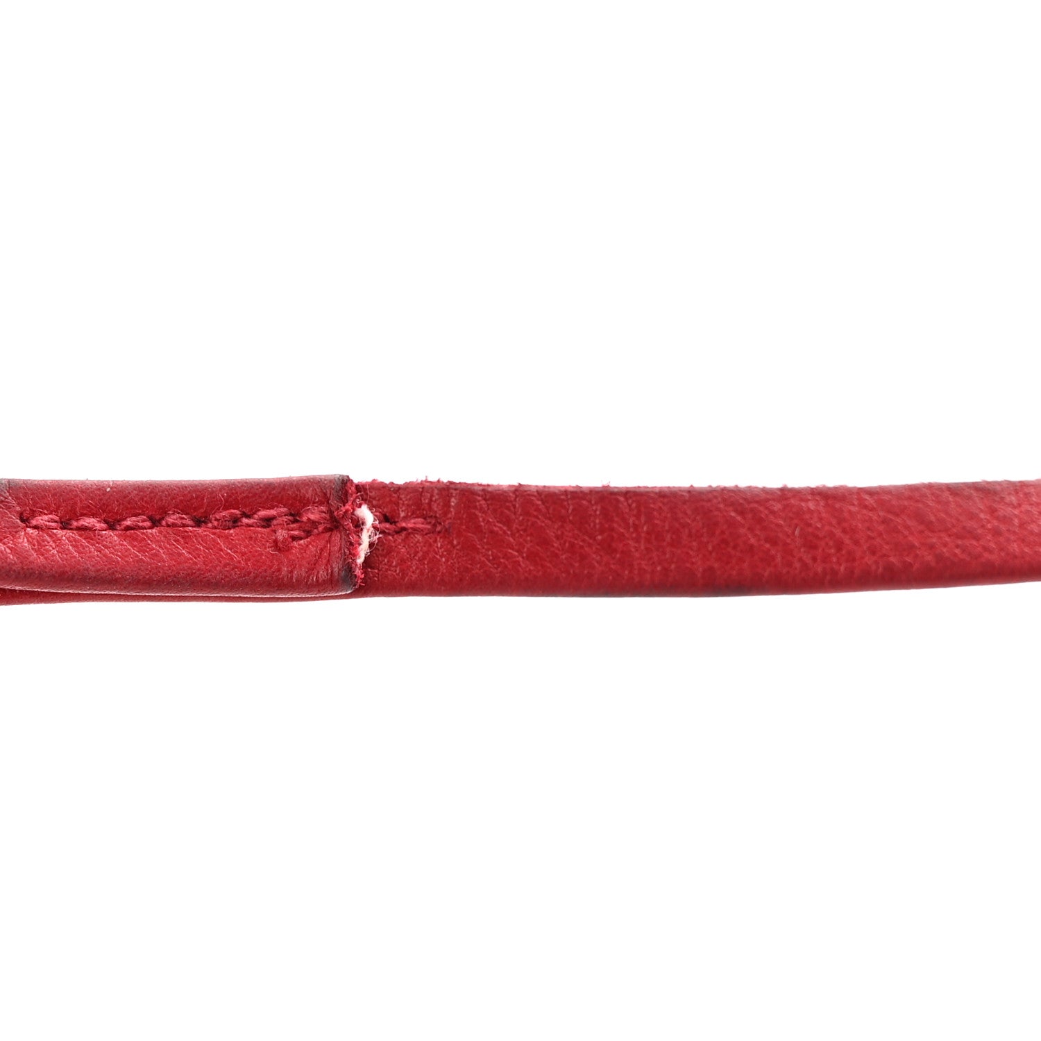 Lambskin Diamond Stitched CC Drawstring Shoulder Bag Red