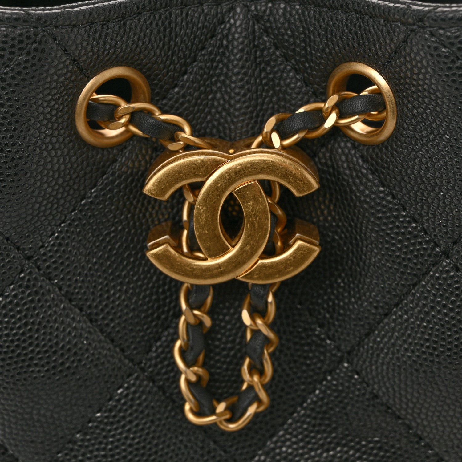 Caviar Quilted Mini Chanel 25 Handbag Black