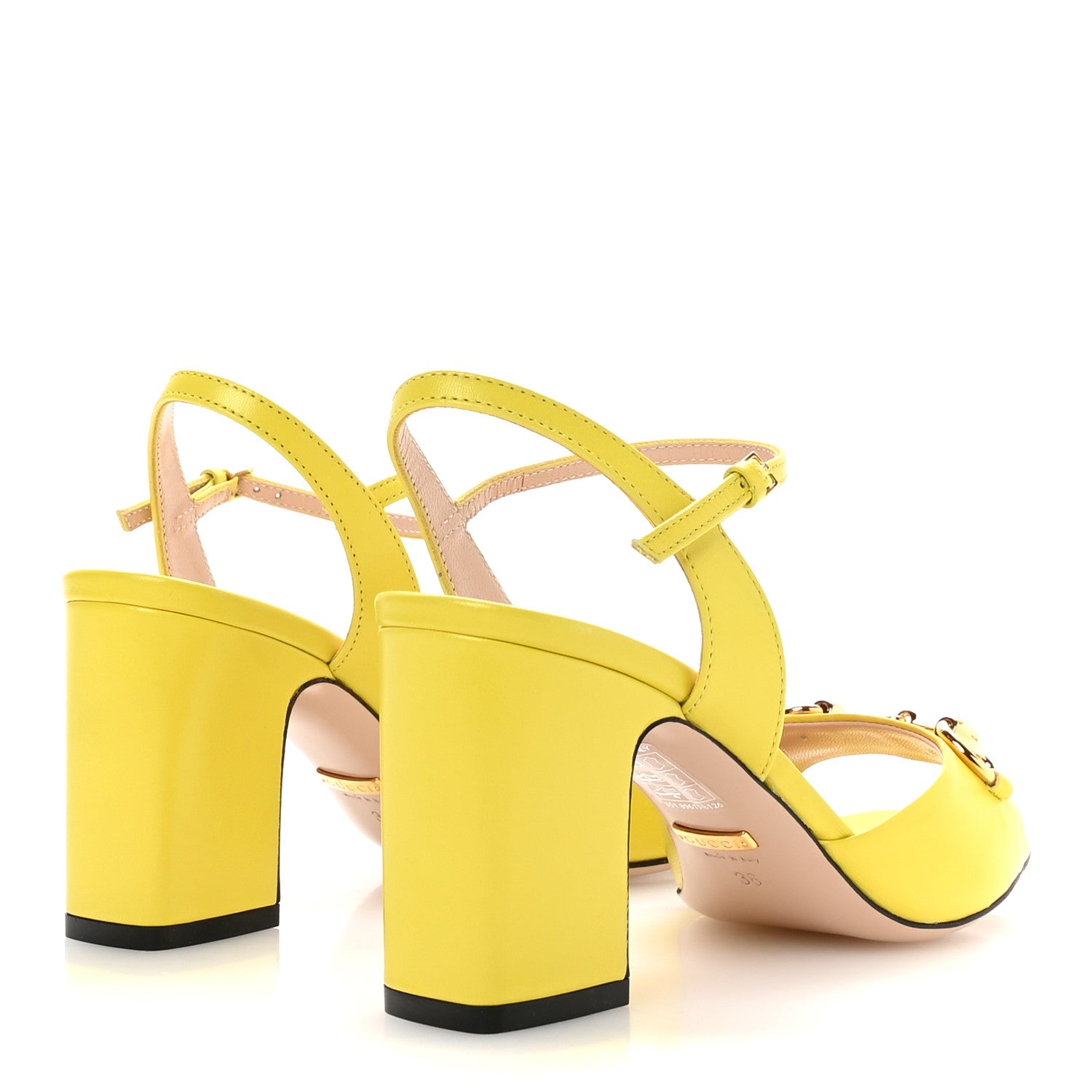 Malaga Kid Horsebit Lady 75mm Sandals 36.5 Acid Lime