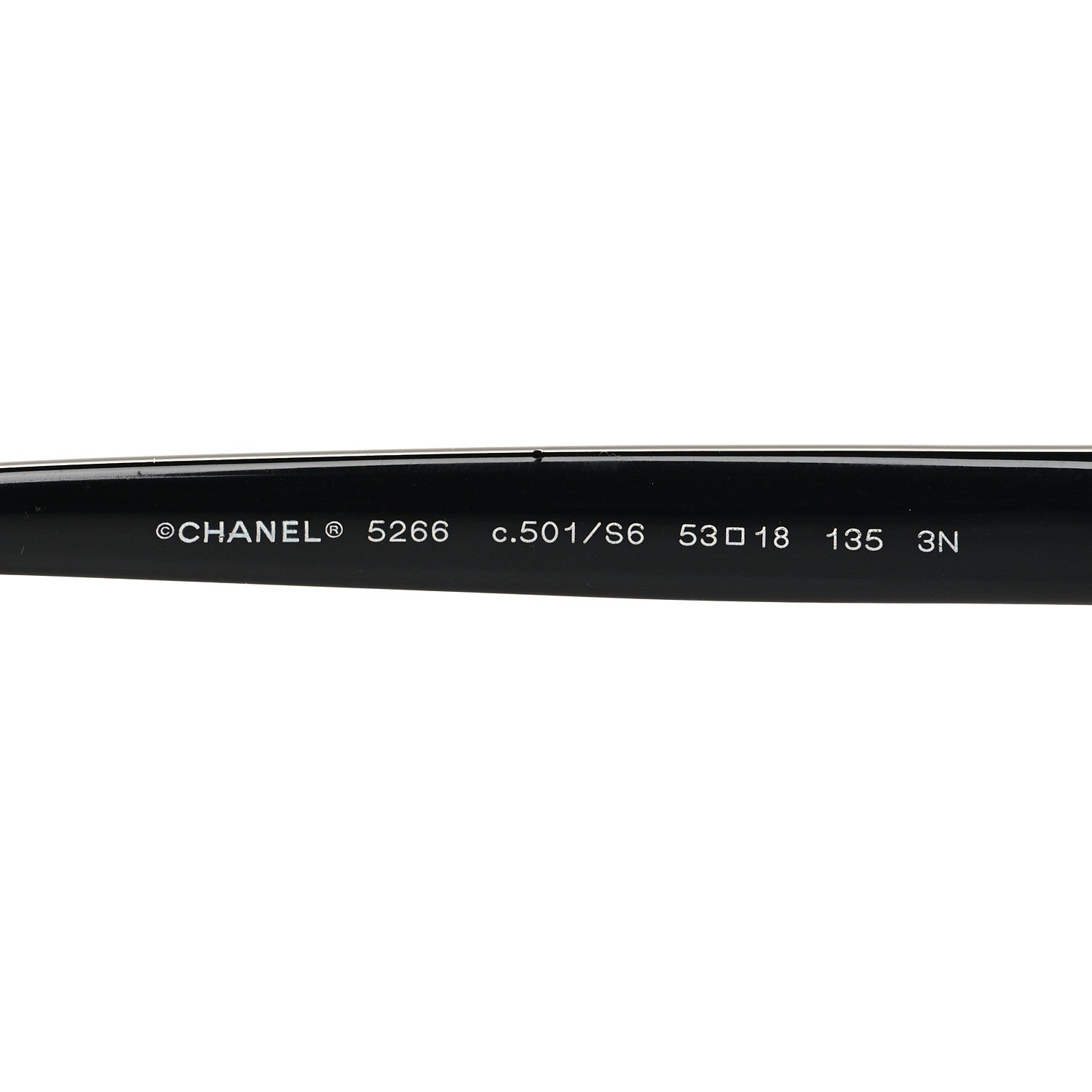 Acetate CC Square Sunglasses 5266 Black