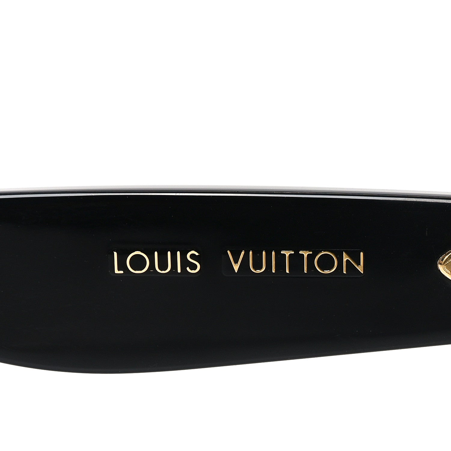 Acetate LV Oval Sunglasses Z1981W Black