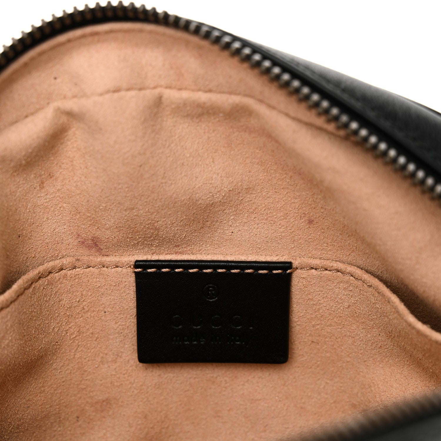 Calfskin Matelasse GG Marmont Belt Bag 85 34 Black