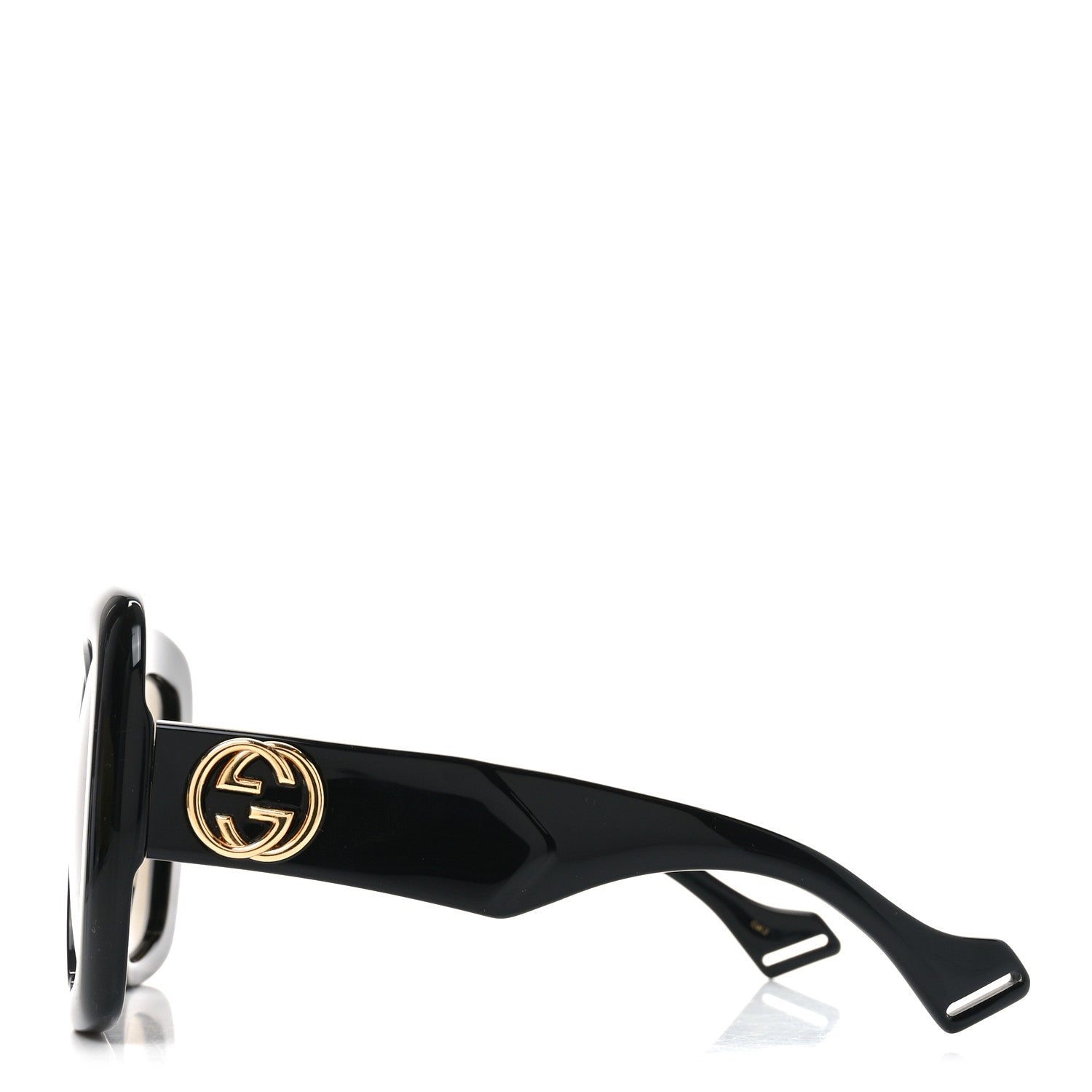 Acetate Square Frame Sunglasses GG0498S Black