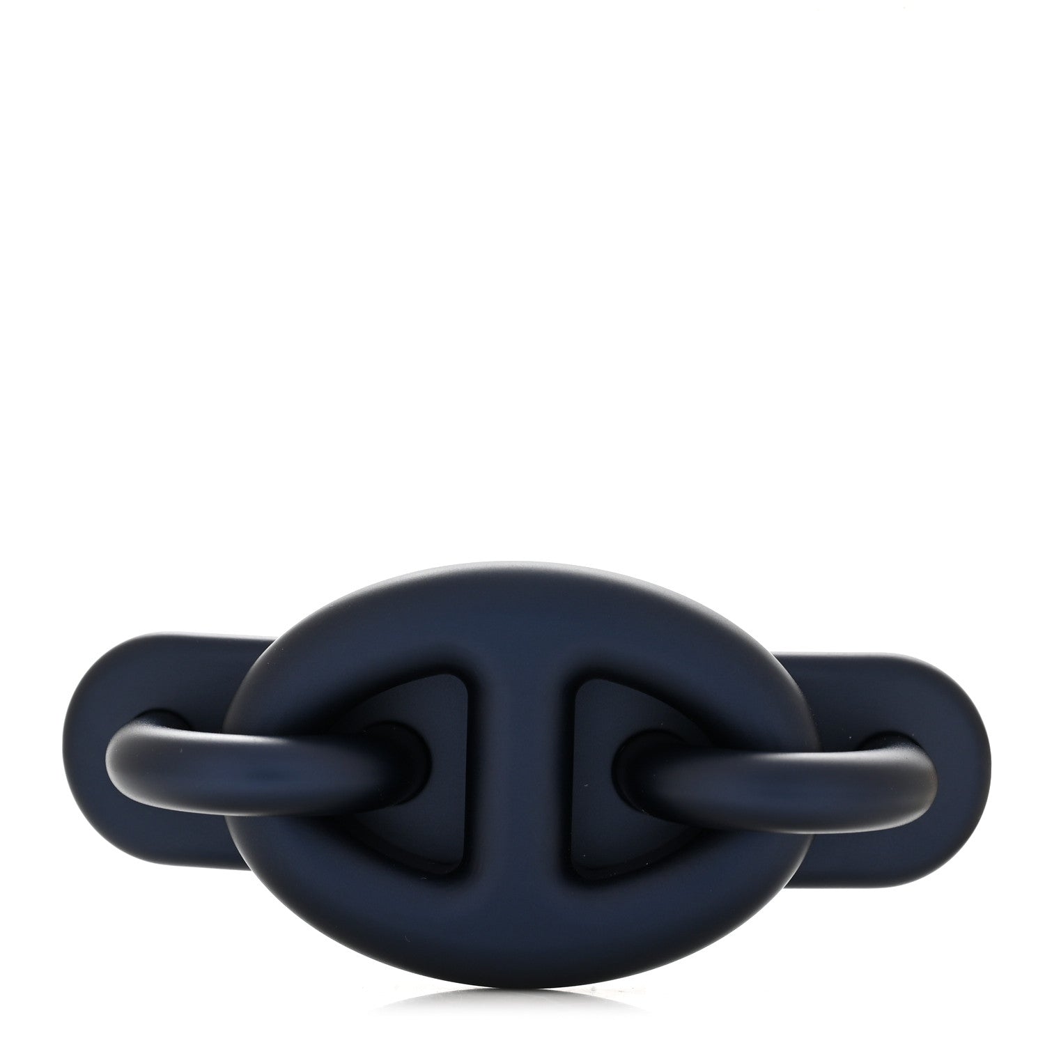 Matte Aluminum Tri Maillon PM Hair Clip Navy
