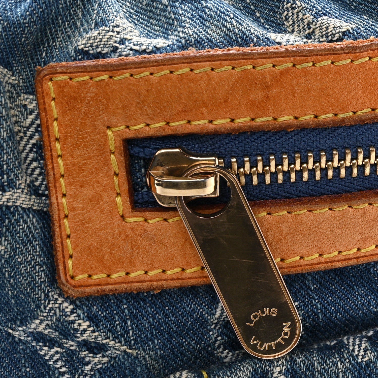 Monogram Denim Baggy PM Blue