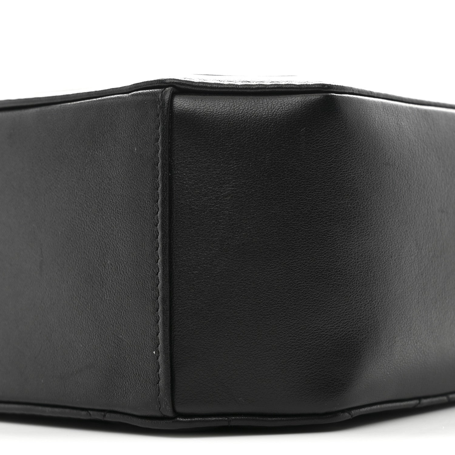 Calfskin CC Clock Camera Case Black