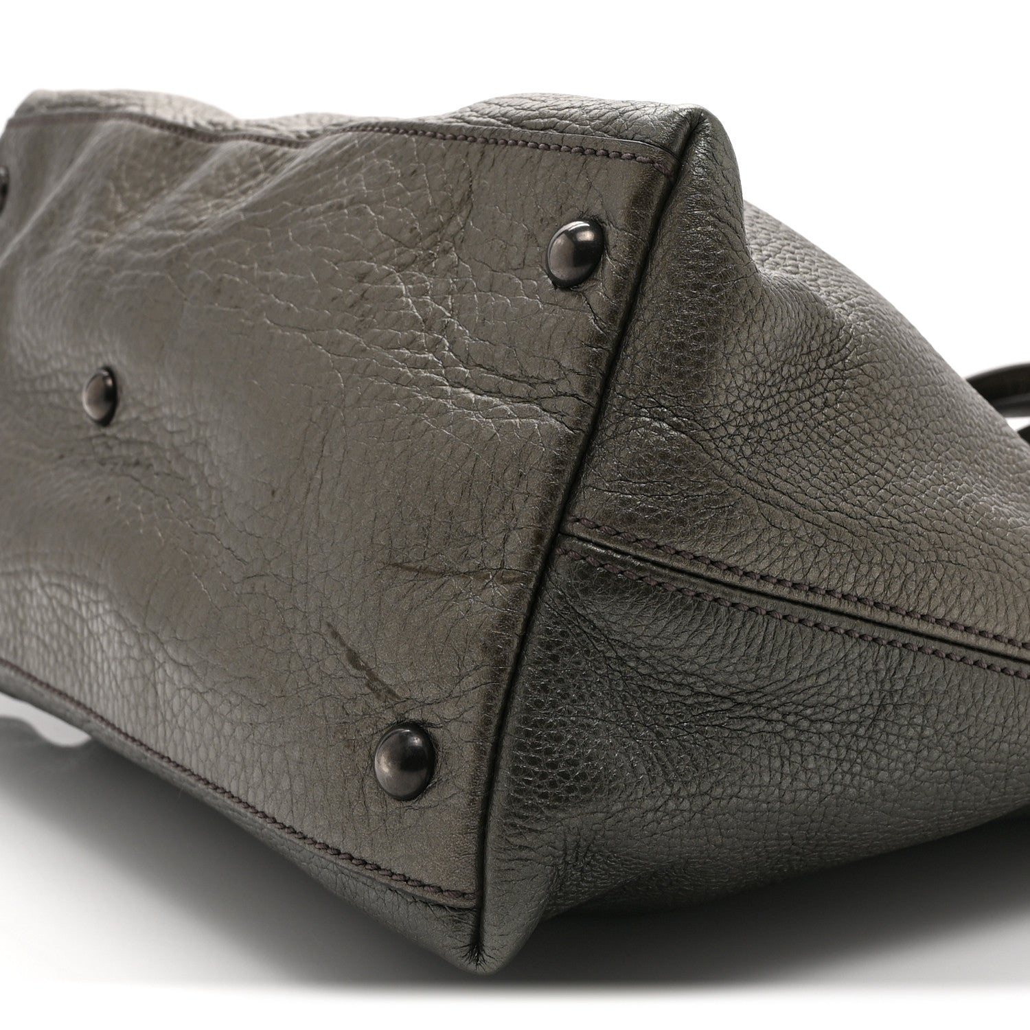 Metallic Cellarius Calfskin Small Soho Top Handle Satchel Sasso