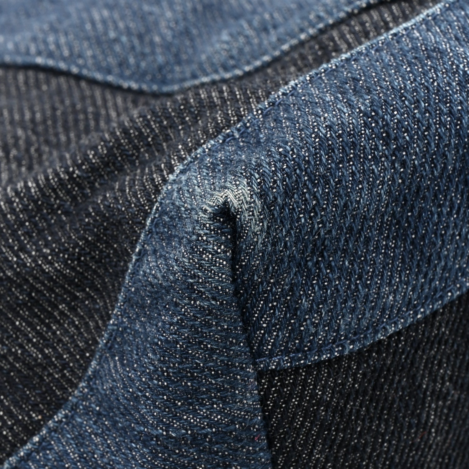 Denim Large Two Tone CC Shopping Tote Blue