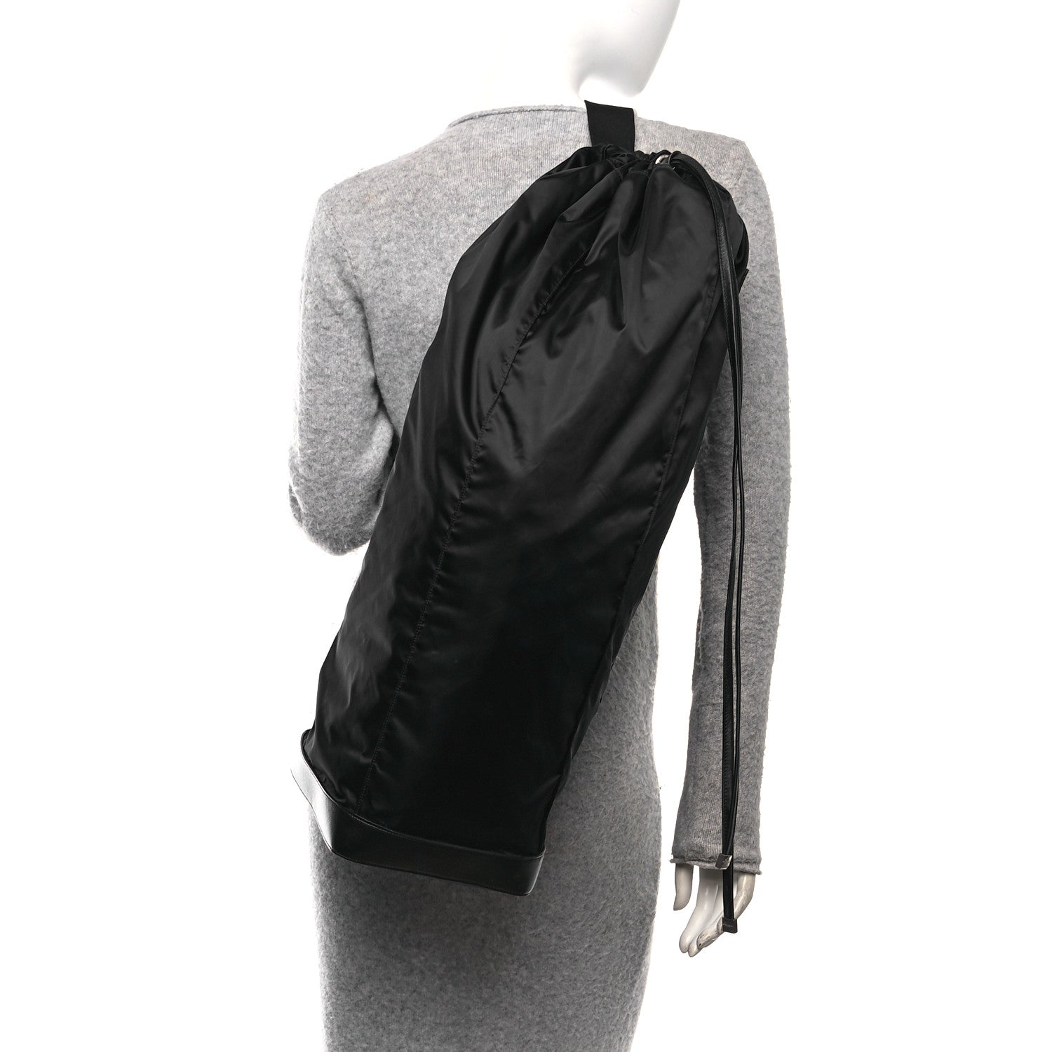 Nylon City Long Sling Bag Dark Blueberry Black