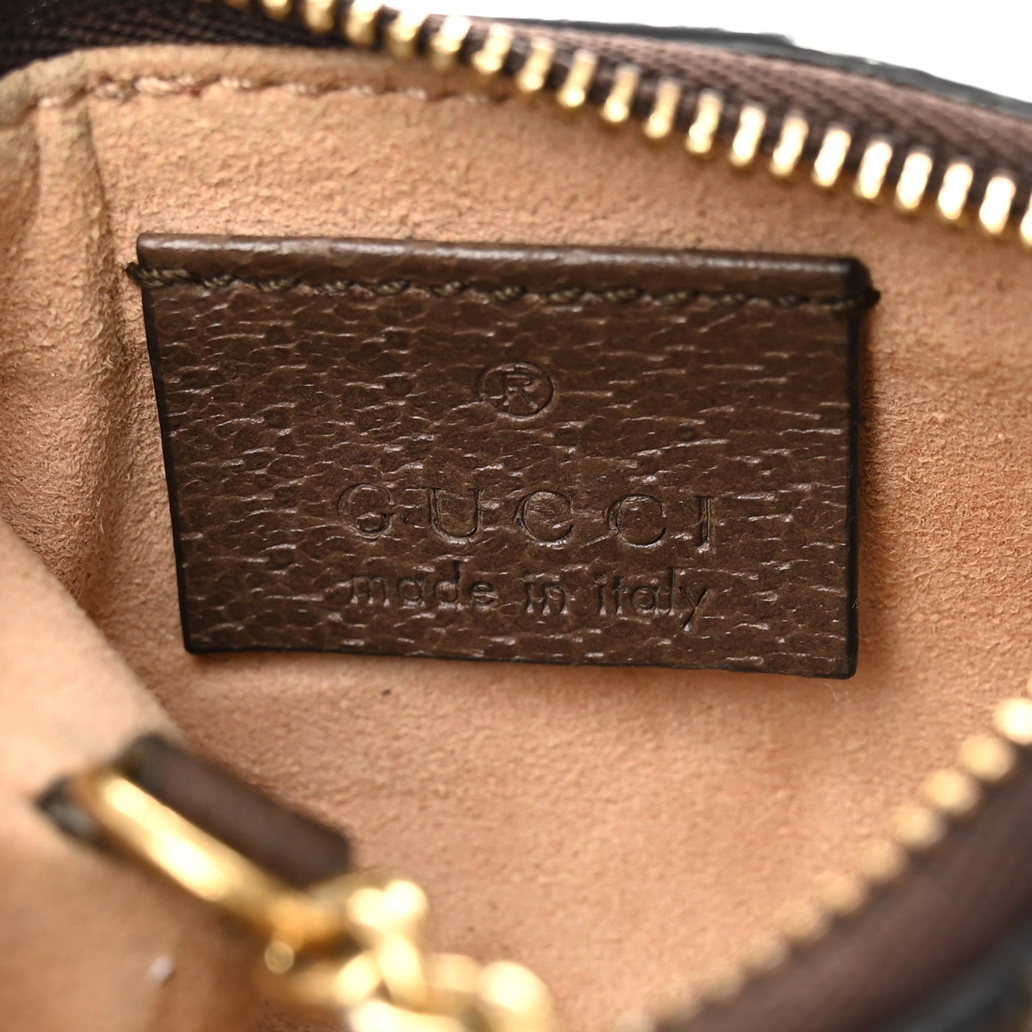 GG Supreme Monogram Web Ophidia Key Case Beige New Acero