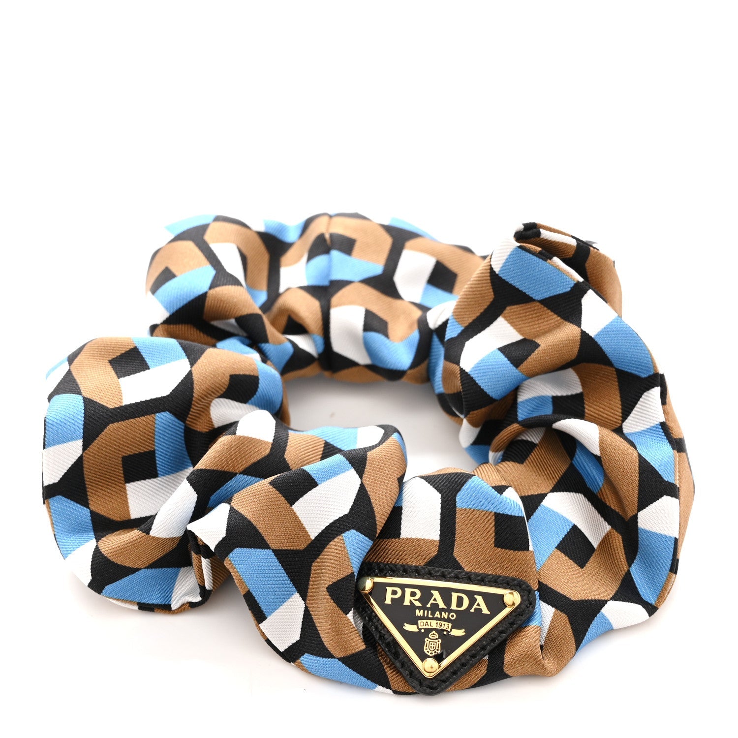 Nylon Metal Logo Scrunchie Multicolor