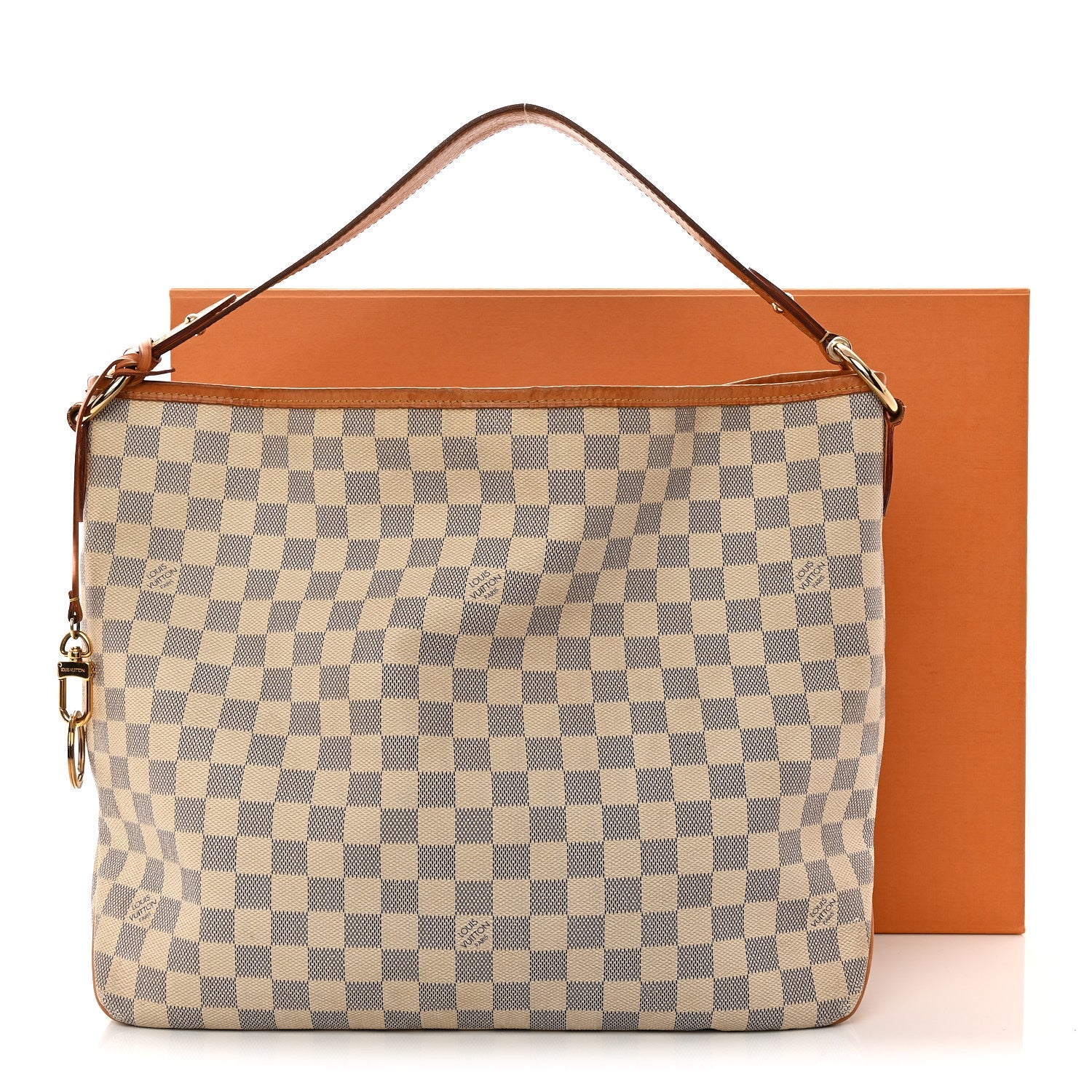 Damier Azur Delightful MM Rose Ballerine