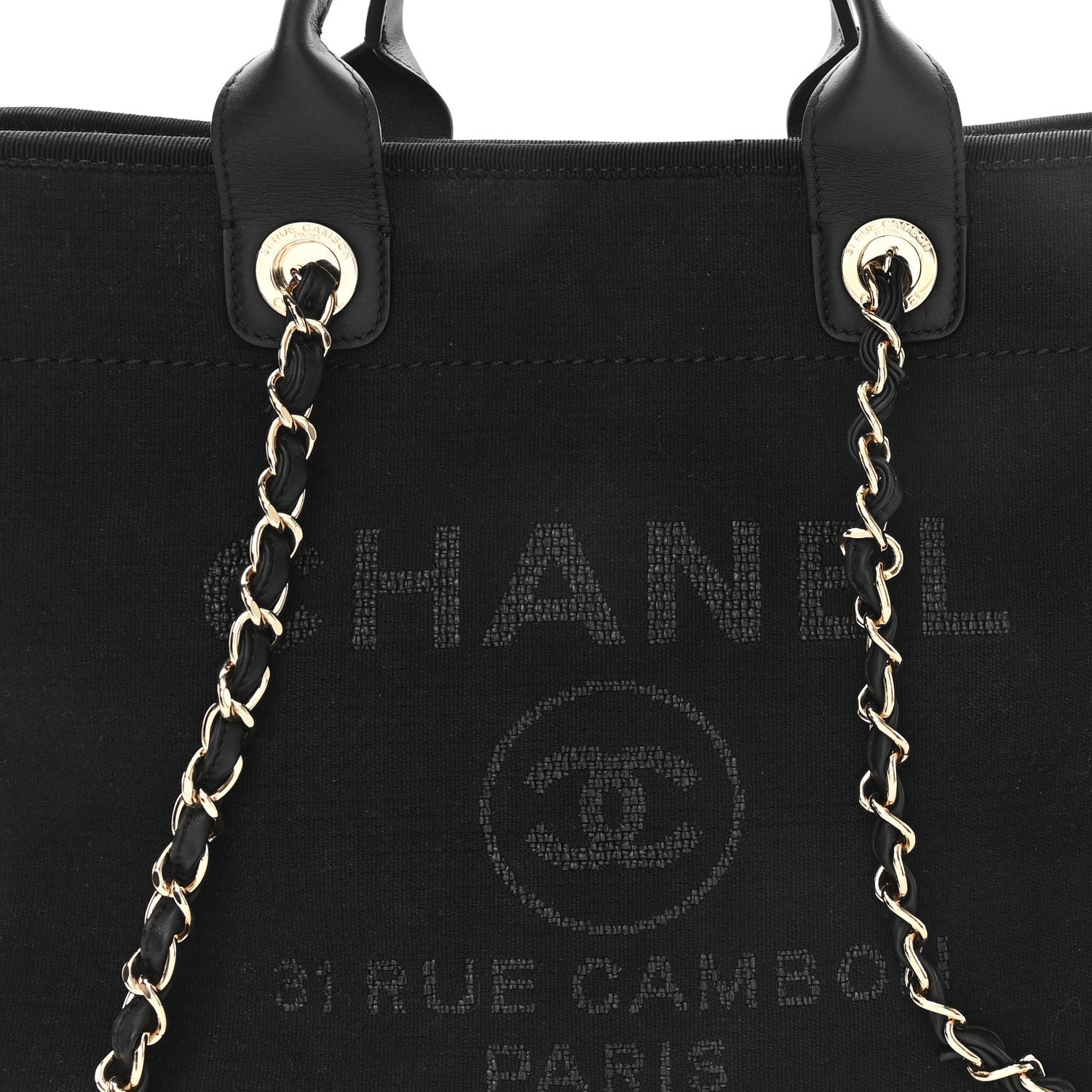 Mixed Fibers Medium Deauville Tote Black