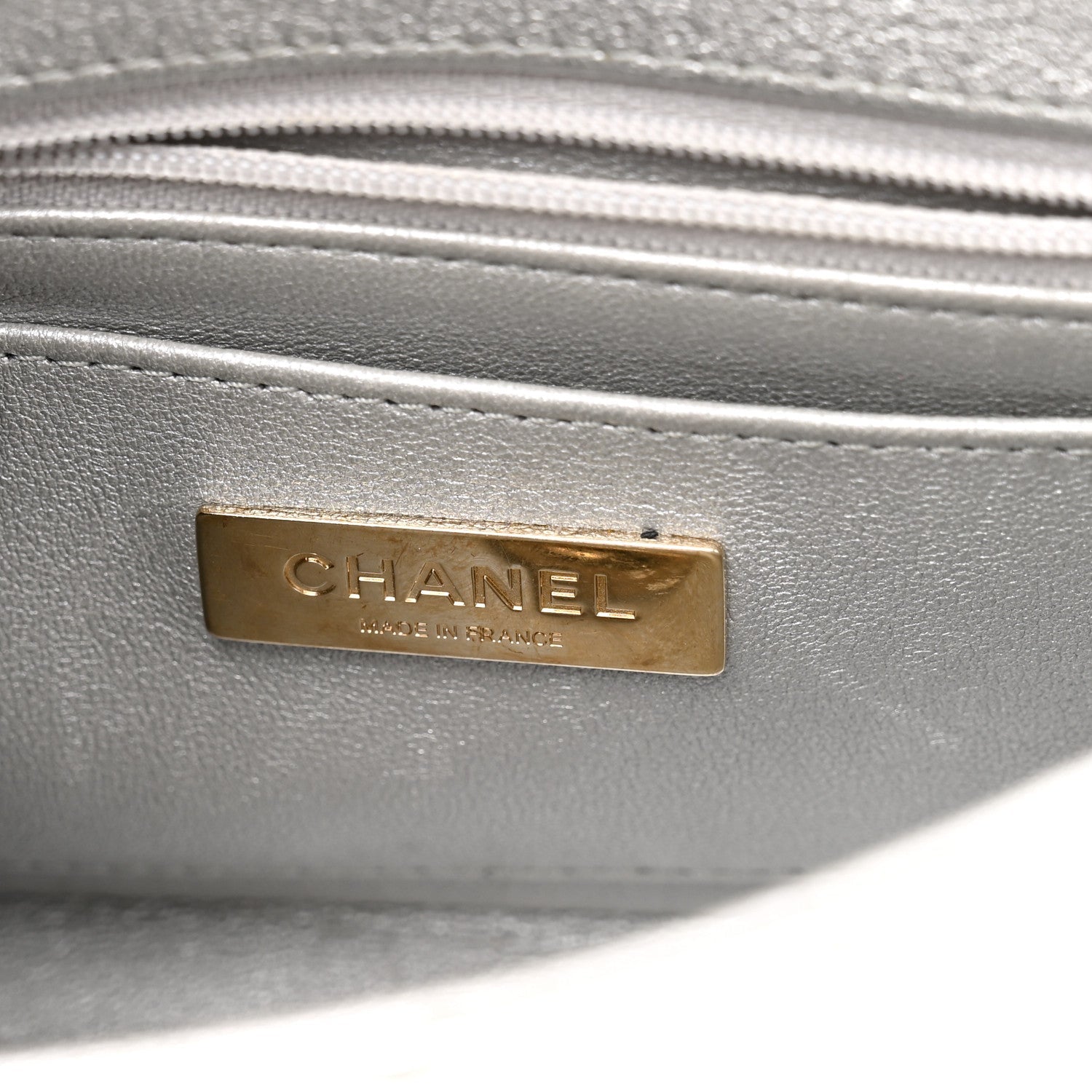 Mirror Calfskin Metallic Calfskin Quilted Hollywood Boulevard Mini Flap With Star Coin Purse Silver