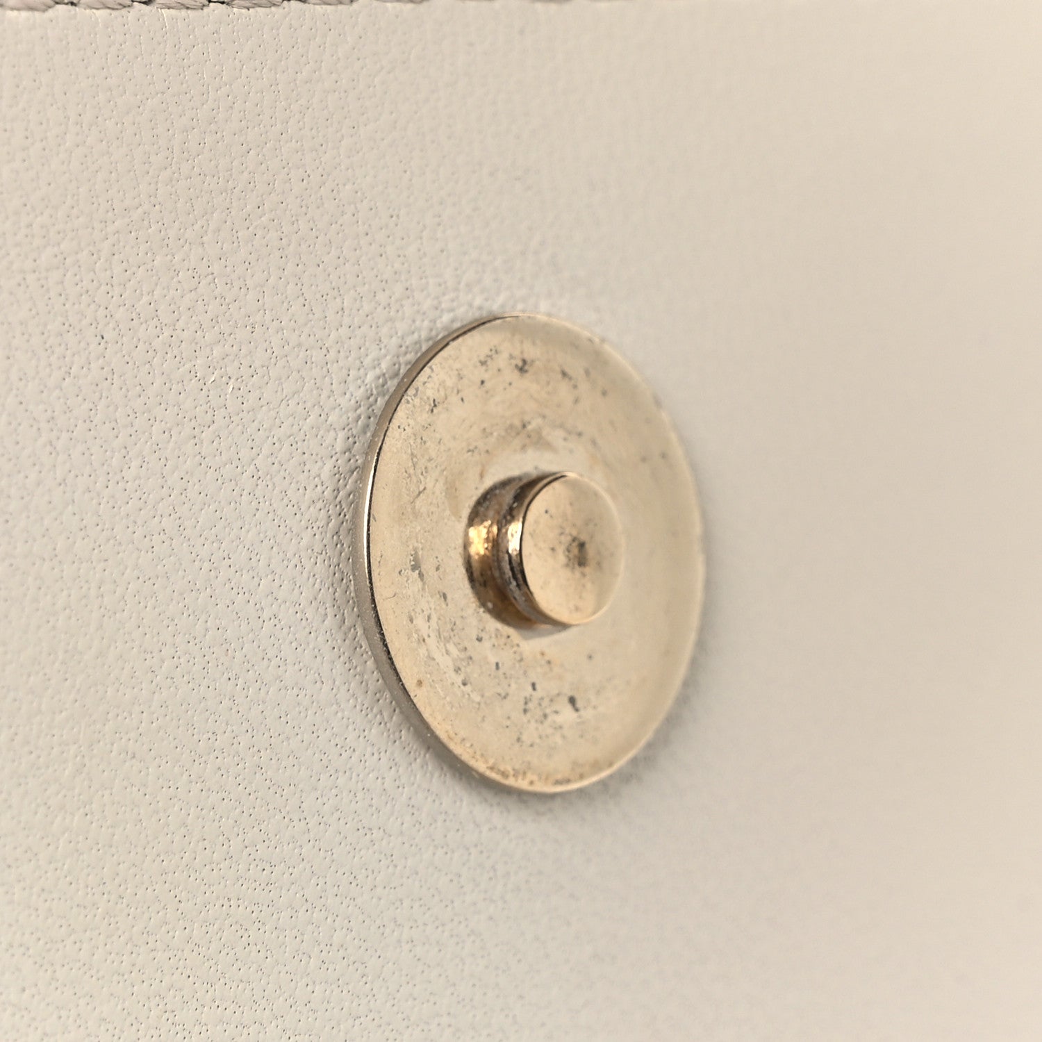 Lambskin CC Mania Flap Bag White