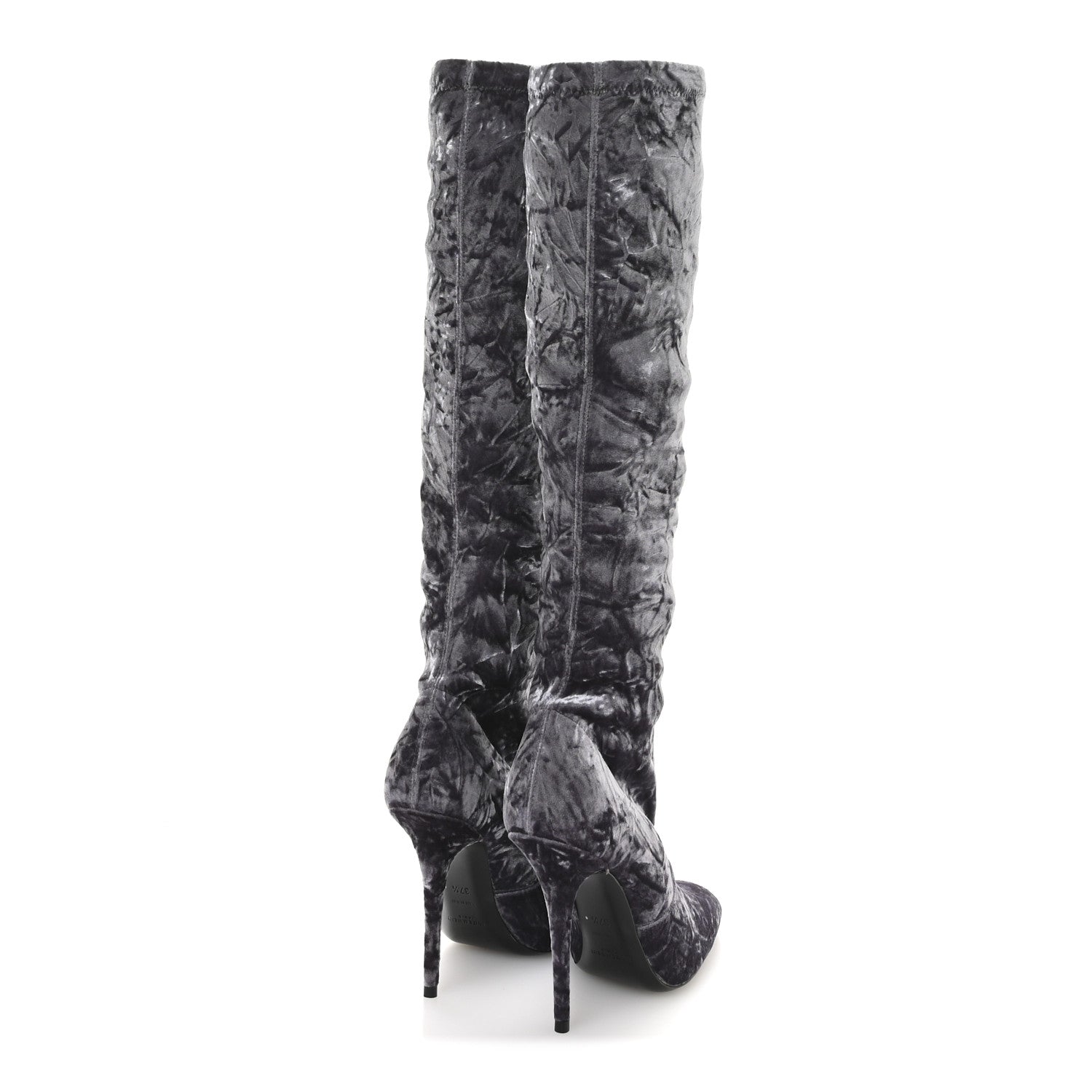 Velvet Ella Knee High Boots 37.5 Cool Grey