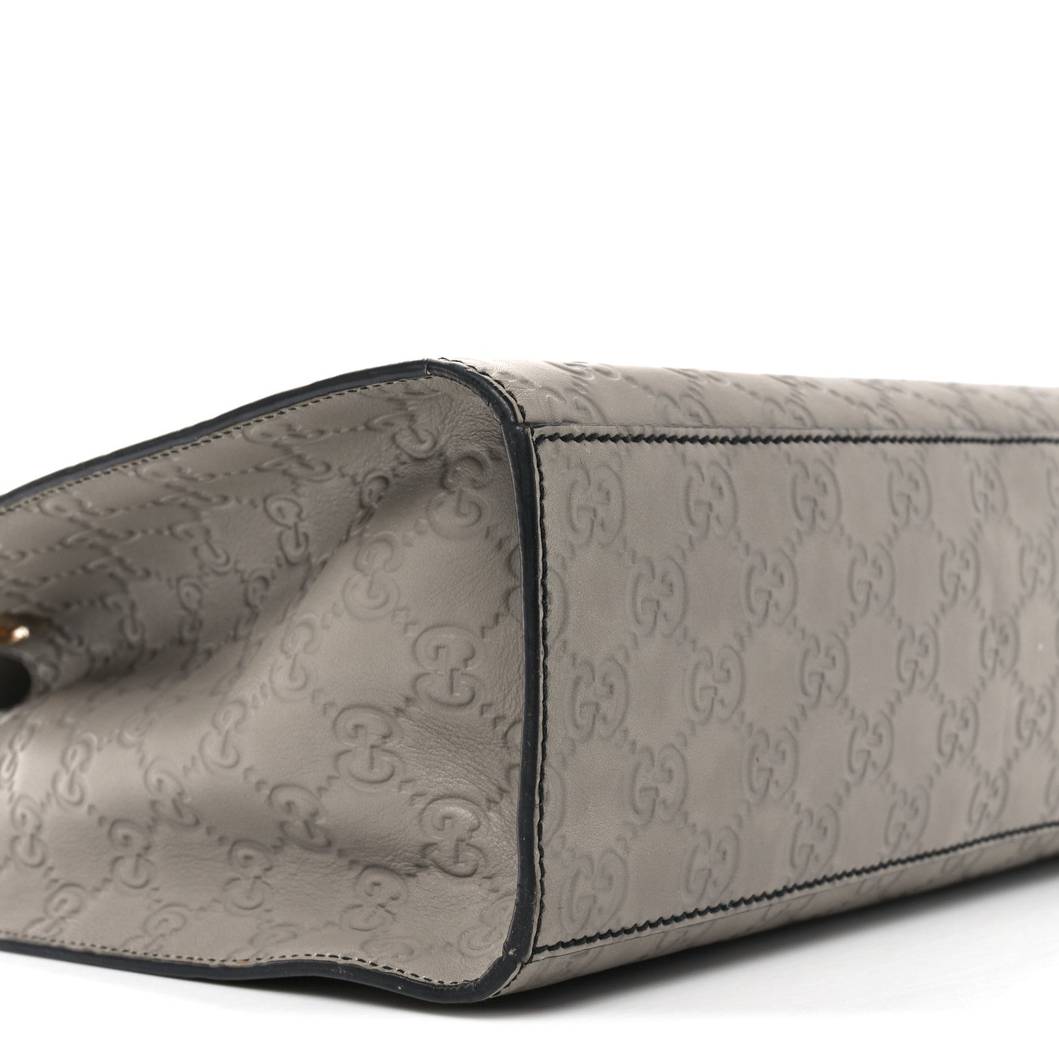 Soft Guccissima Large Emily Chain Shoulder Bag Storm Grey