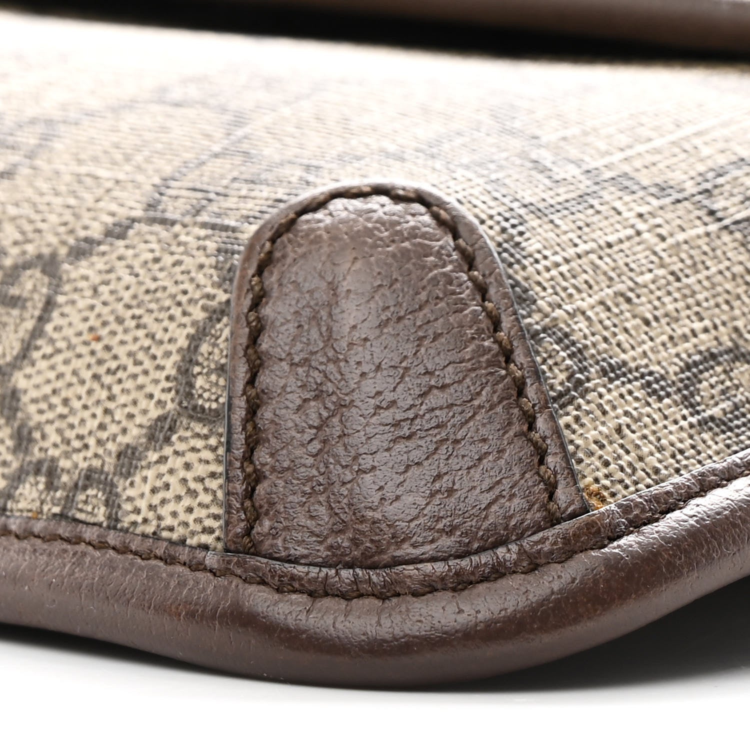 GG Supreme Monogram Neo Vintage Web Belt Bag Brown