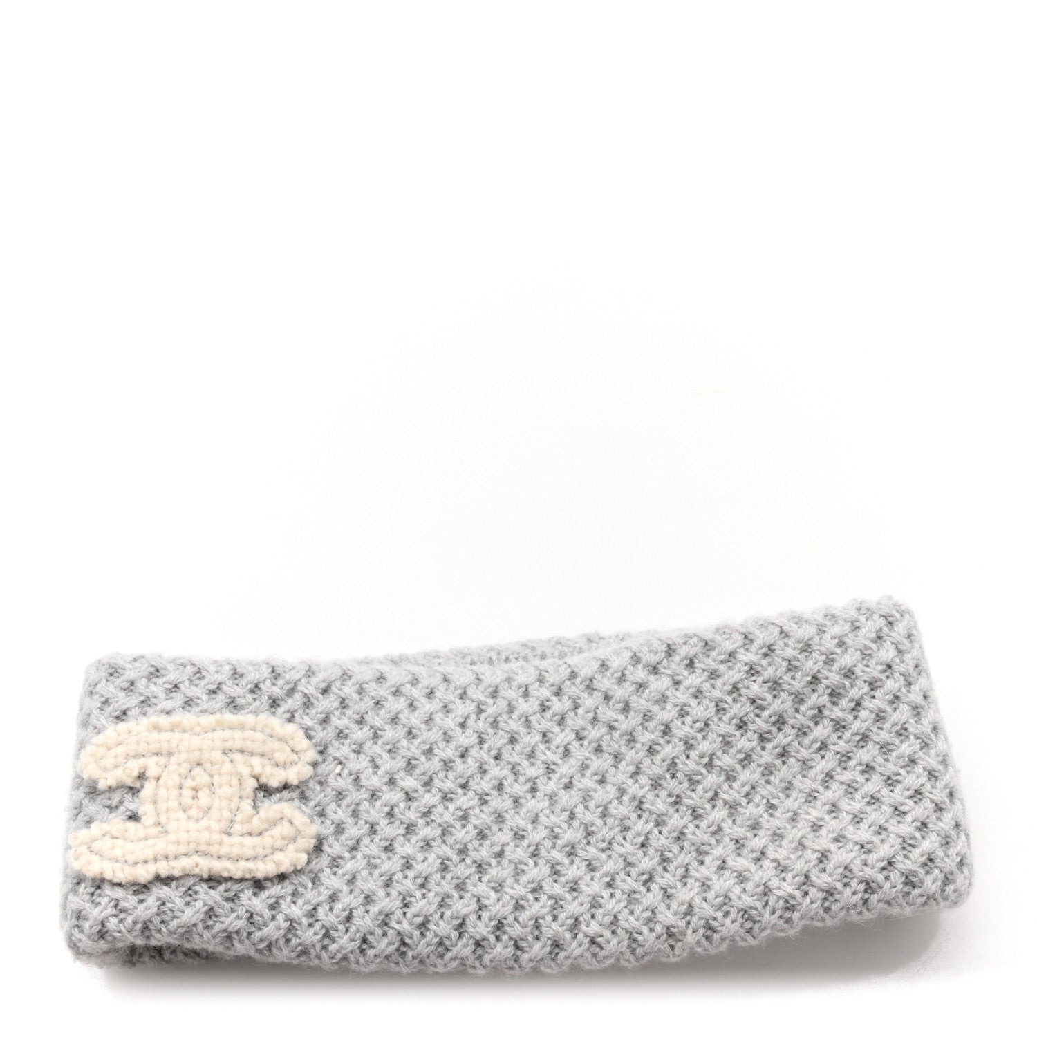 Cashmere CC Headband Grey Ecru