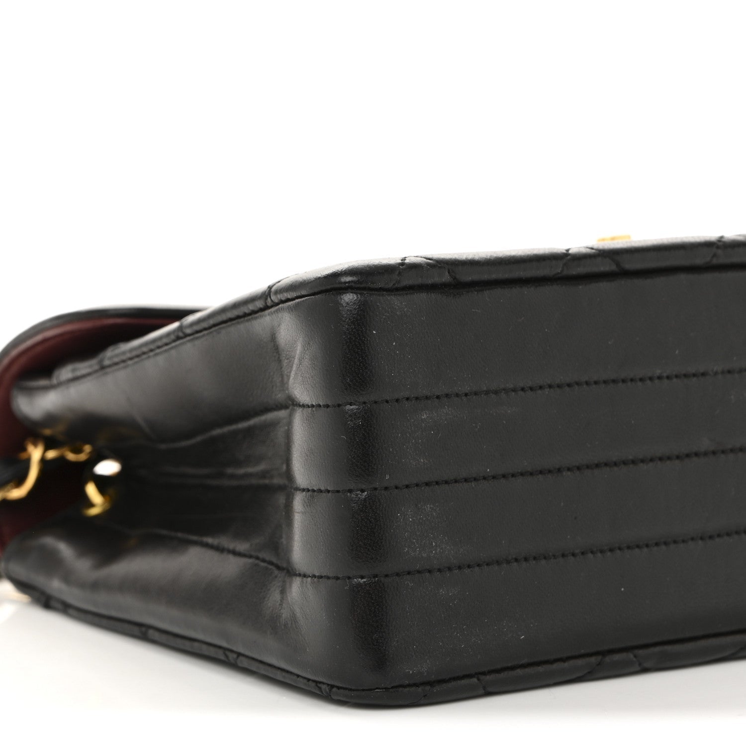 Lambskin Quilted Small Single Flap Black