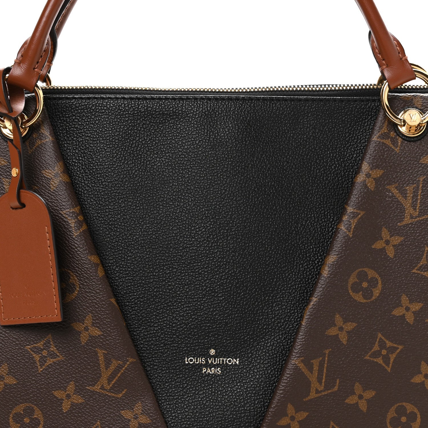 Monogram V Tote MM Black