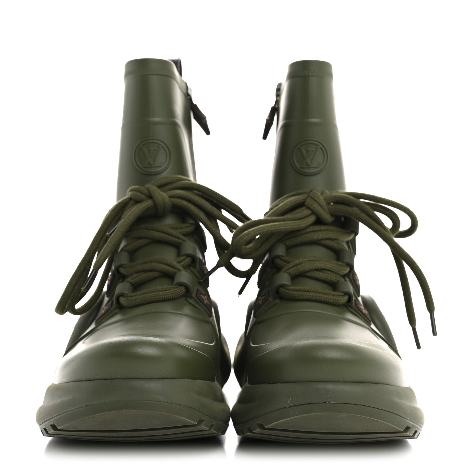 Mat Rubber Monogram LV Archlight Sneaker Boots 38 Kaki