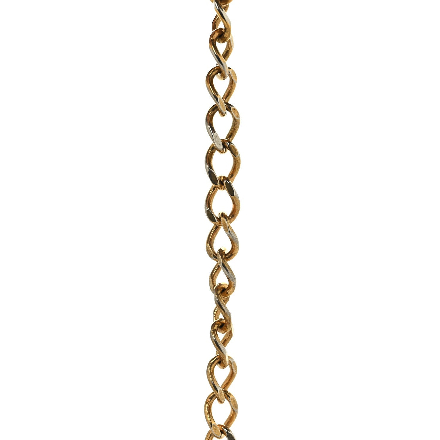 Metal Chain CC Medallion Belt Gold