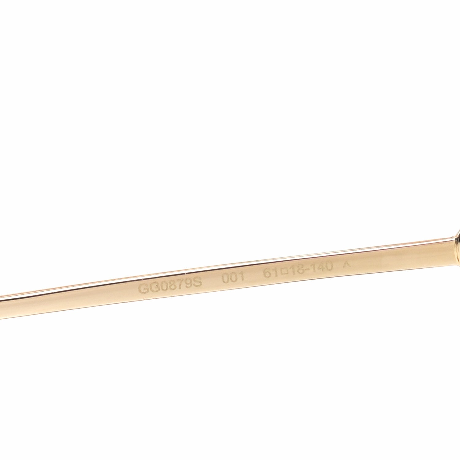 Metal Horsebit Square Sunglasses GG0879S Gold
