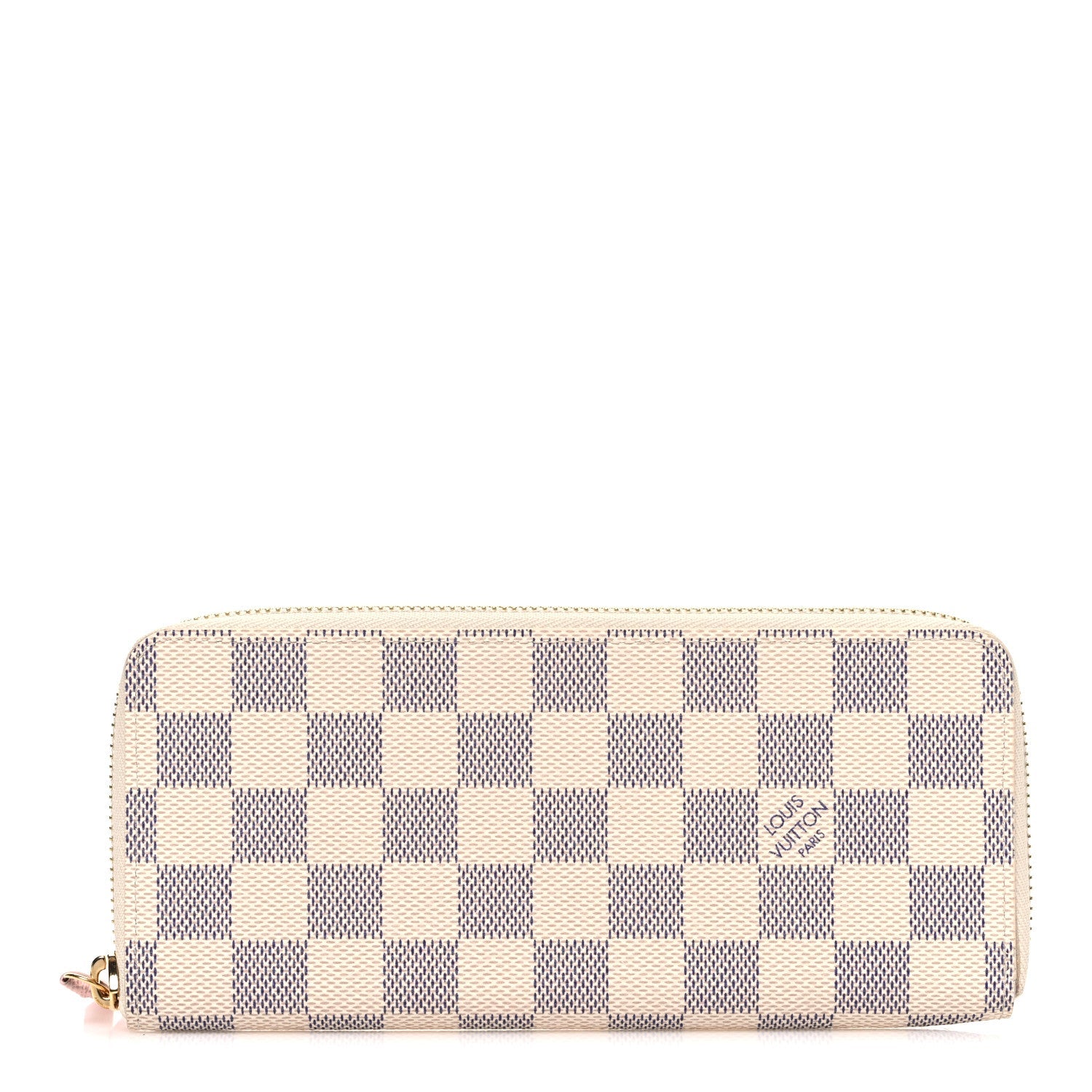 Damier Azur Clemence Wallet Rose Ballerine
