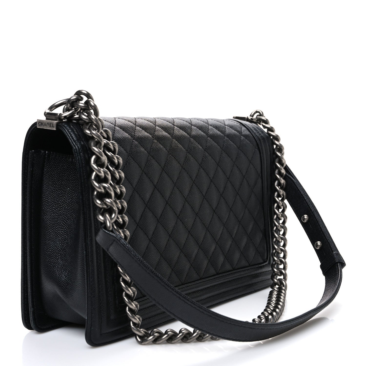 Caviar Quilted New Medium Boy Flap Black