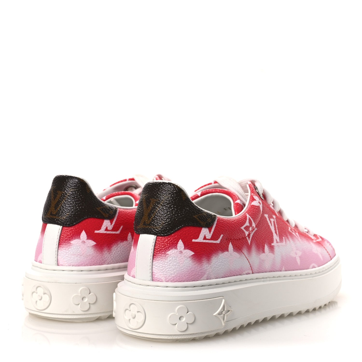 Monogram Escale Time Out Sneakers 35.5 Red