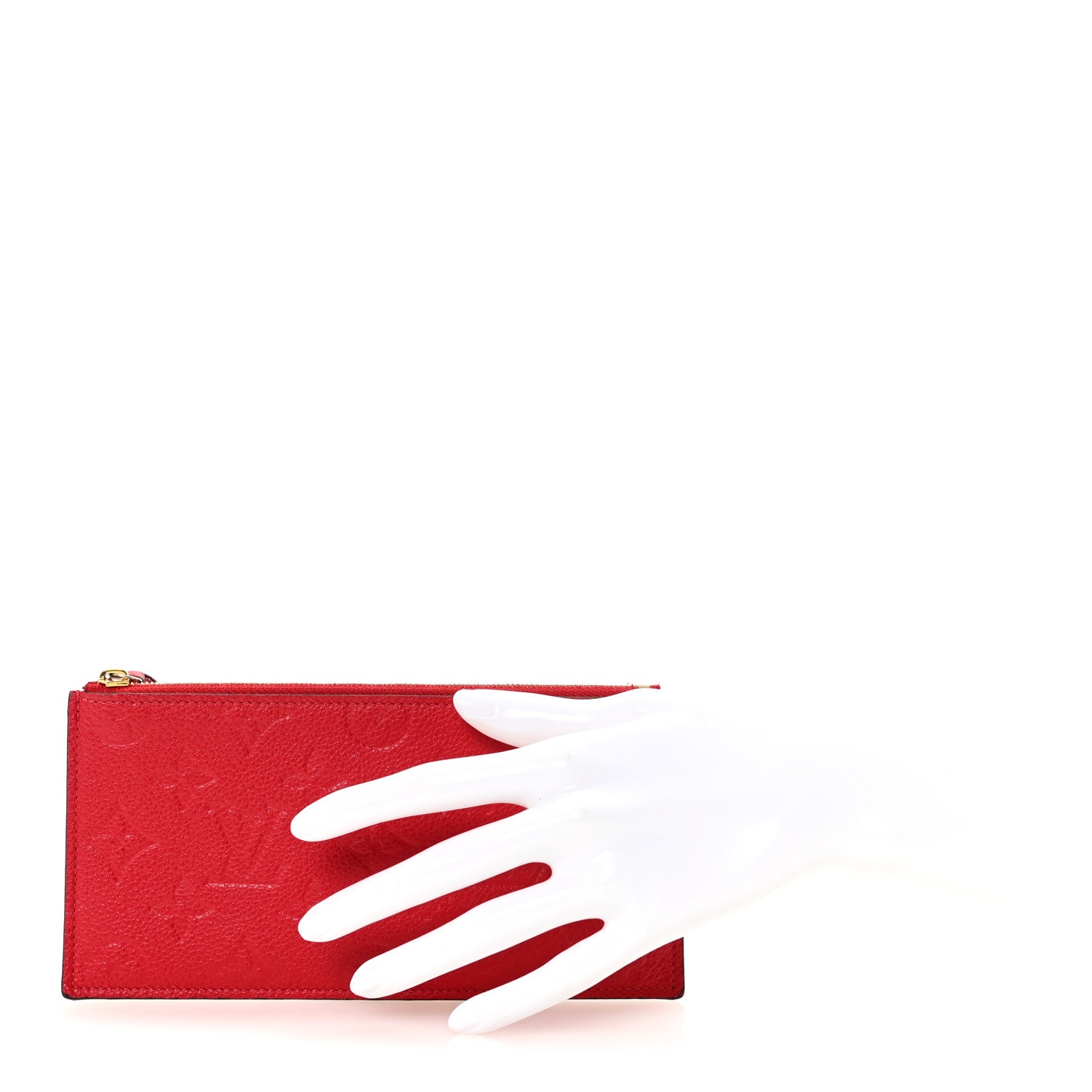 Empreinte Felicie Chain Wallet Zippered Insert Scarlet