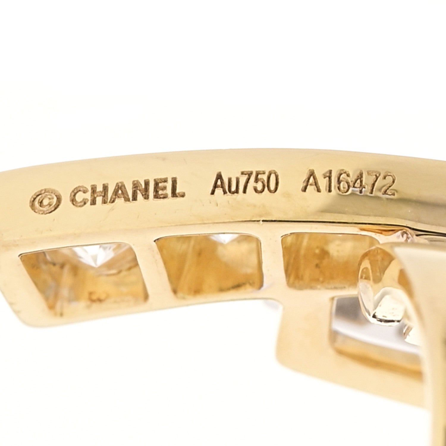 18K Yellow White Gold Diamond Etoile Filante Earrings