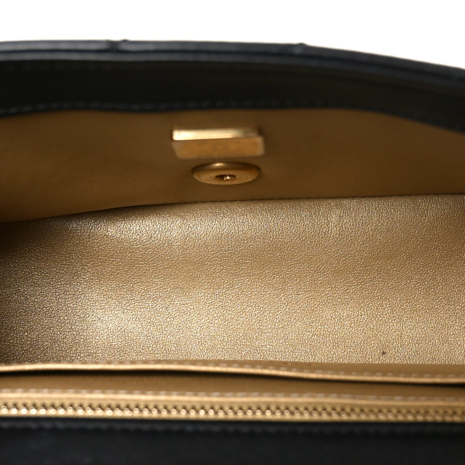Lambskin Quilted Mini Rectangular Pearl Crush Flap Black