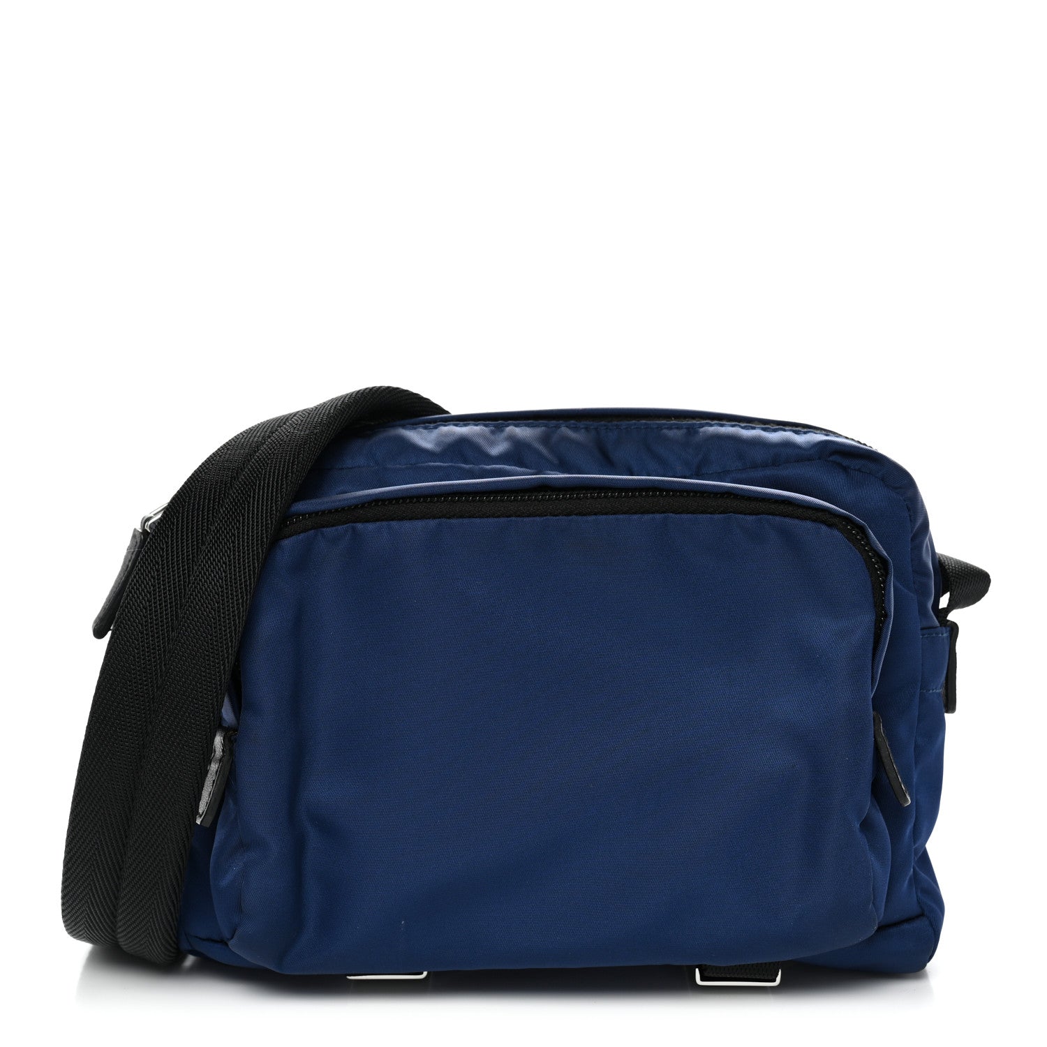 Tessuto Nylon Montagna Messenger Bag  Blue Black