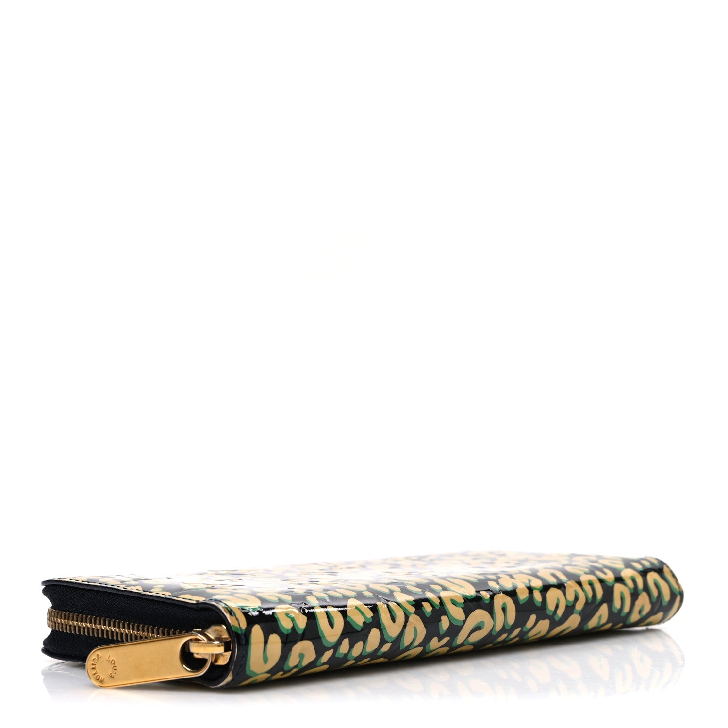 Vernis Leopard Zippy Wallet Blue Infini
