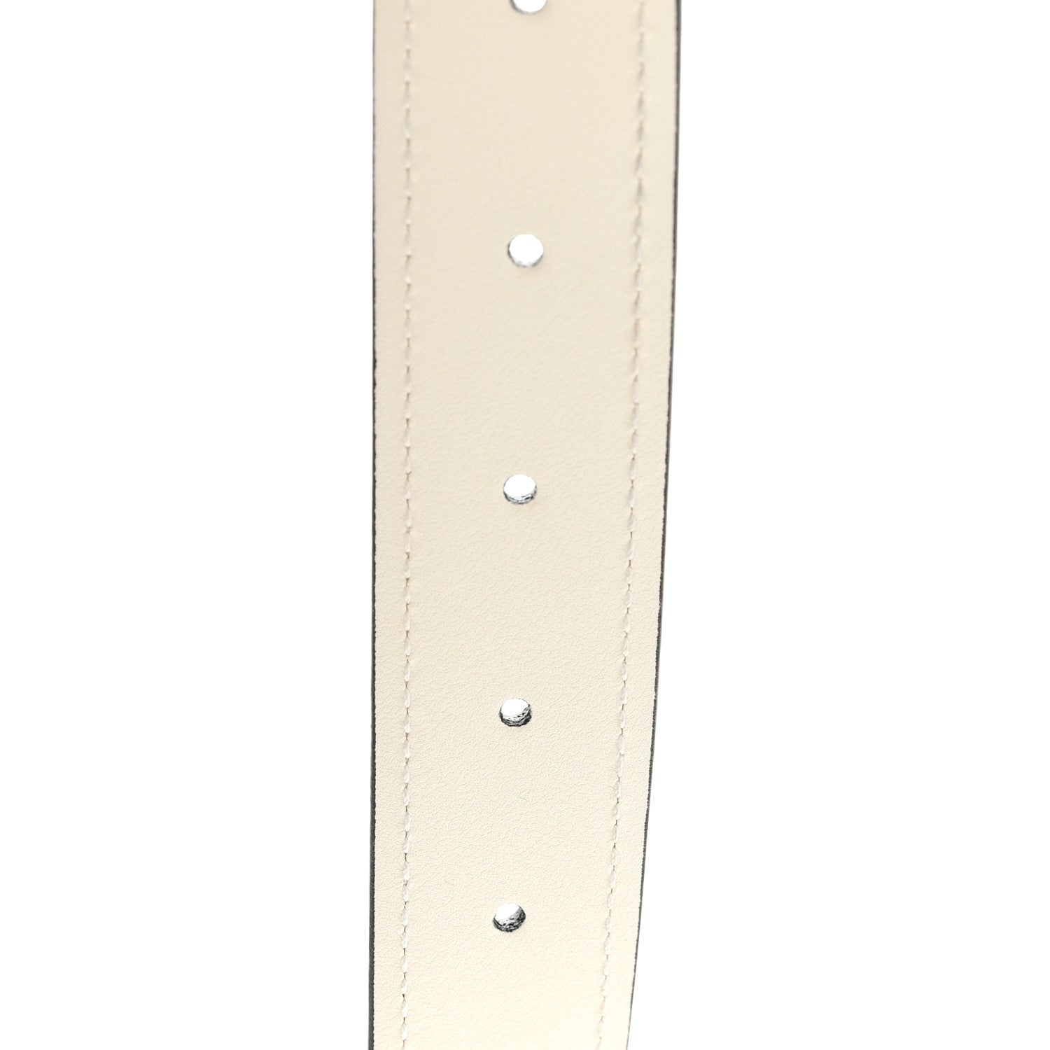 Ciny Lux Calfskin Blondie 30mm Belt 95 38 White