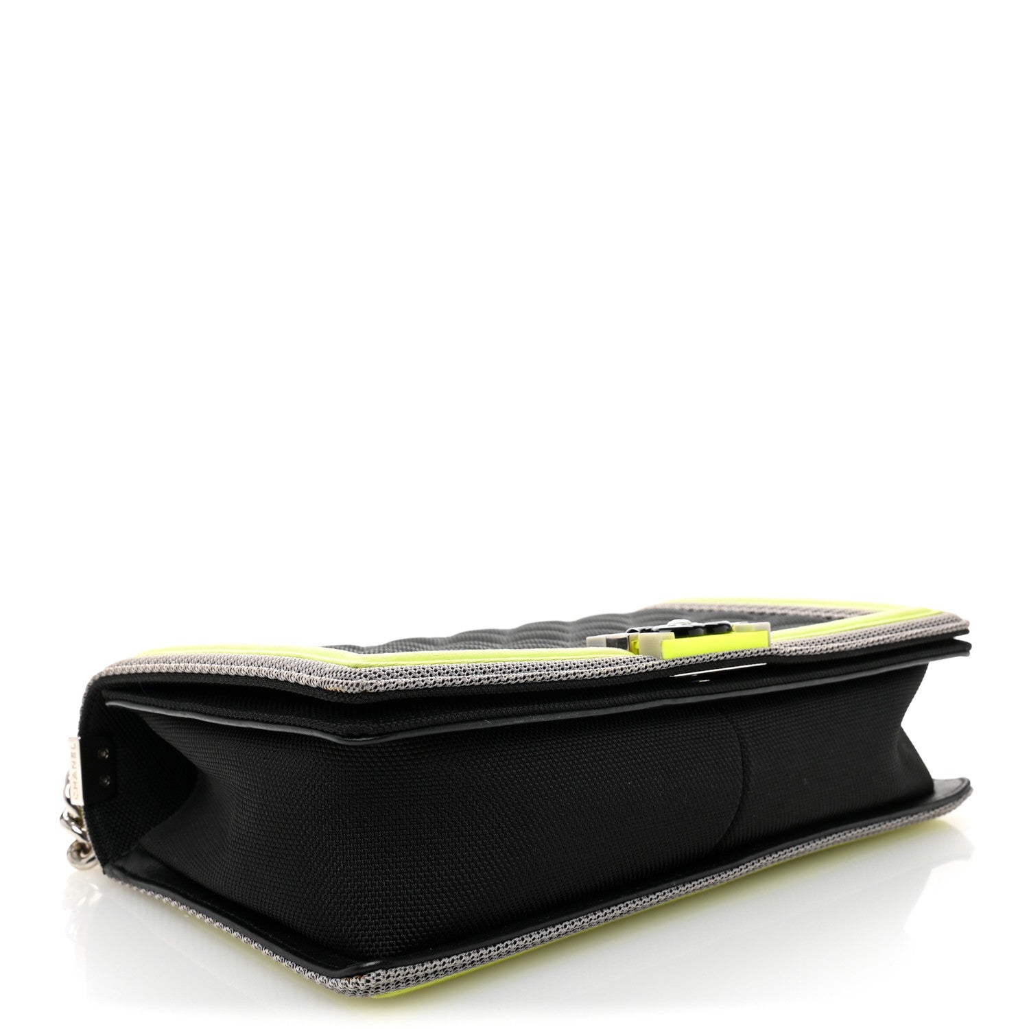 Canvas Quilted New Medium Fluo Boy Flap Black Grey Yellow