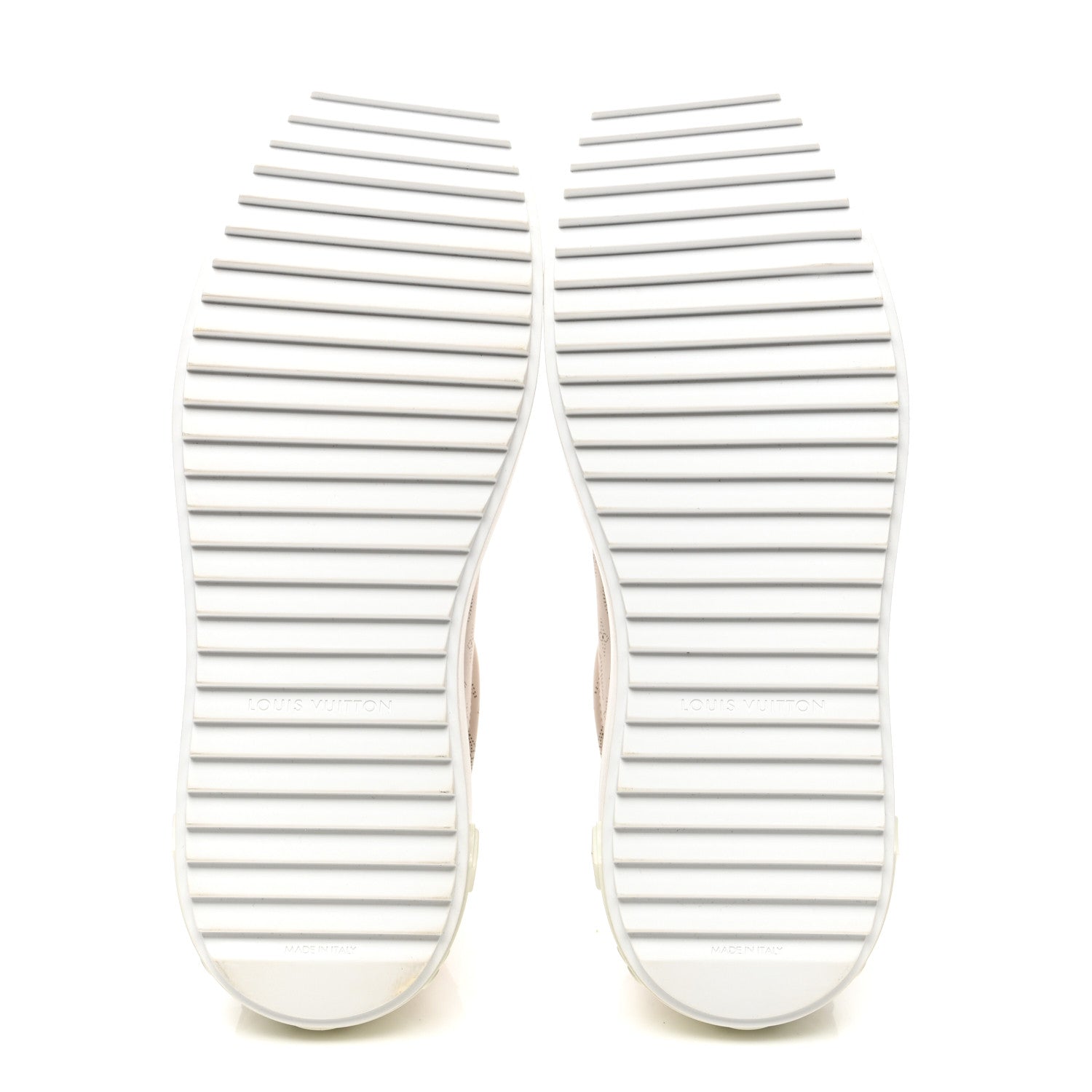 Calfskin Mahina Monogram Time Out Sneakers 39 Galet