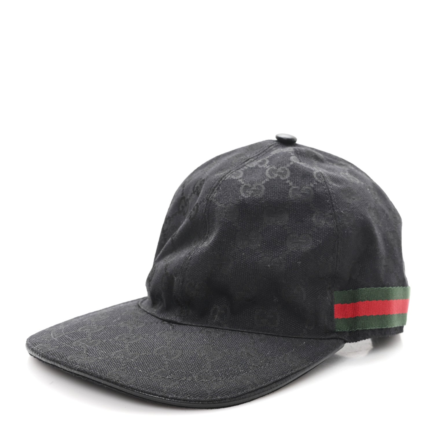 Monogram Web Baseball Hat L Black