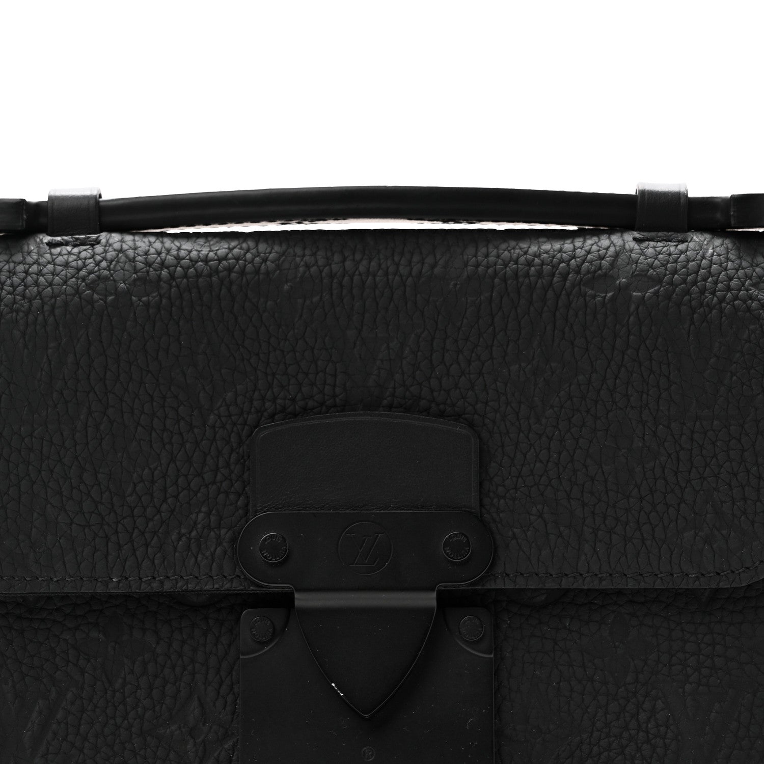 Taurillon Monogram S Lock Sling Bag Black