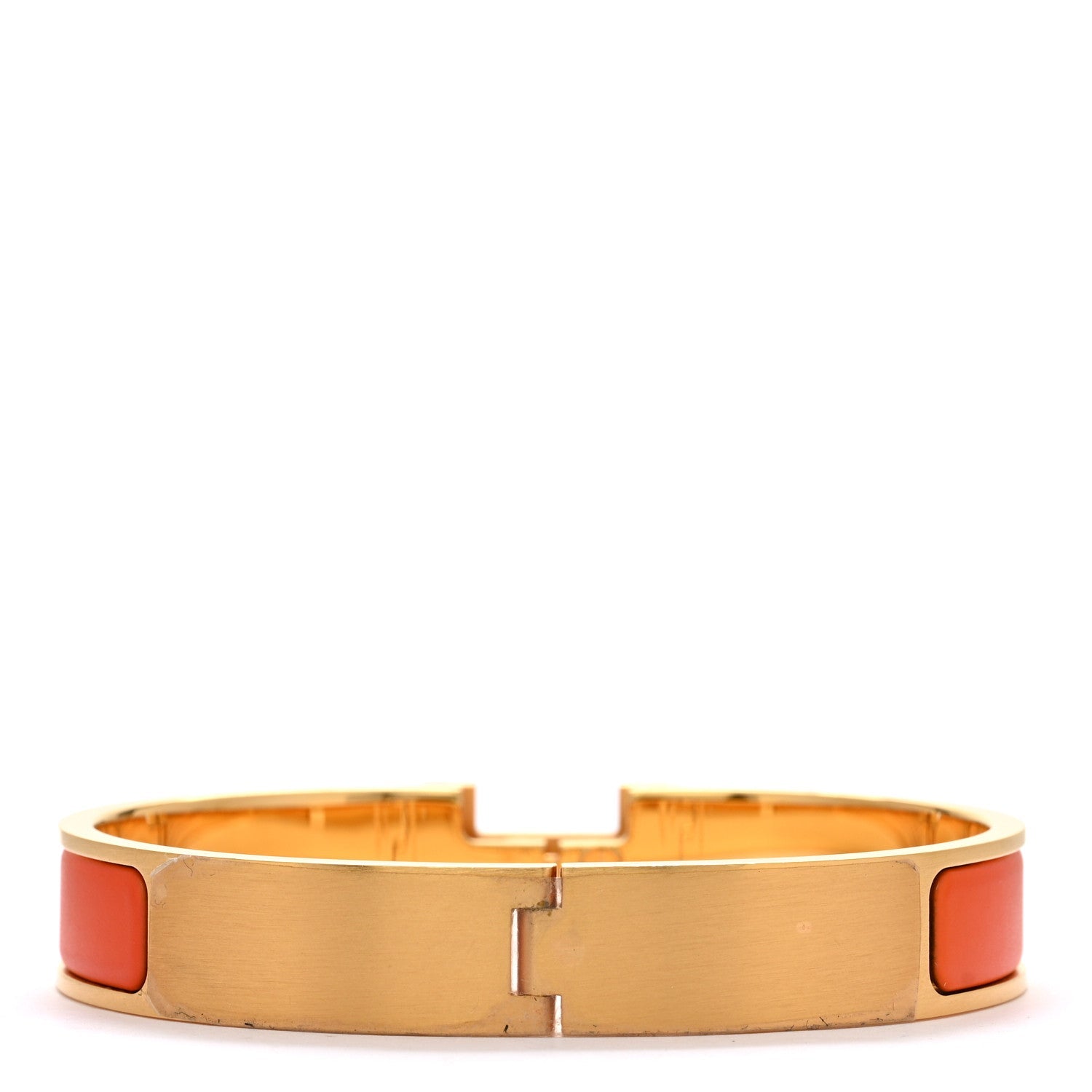 Matte Enamel Narrow Clic Clac HH Bracelet T4 Orange