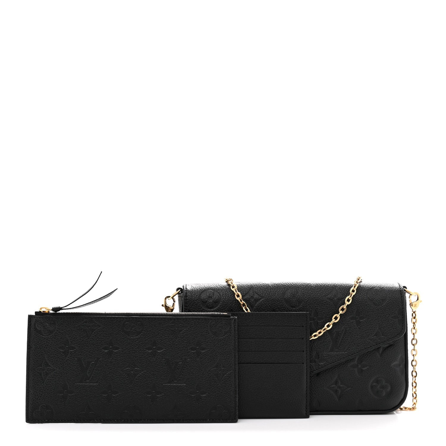 Empreinte Pochette Felicie Chain Wallet Black